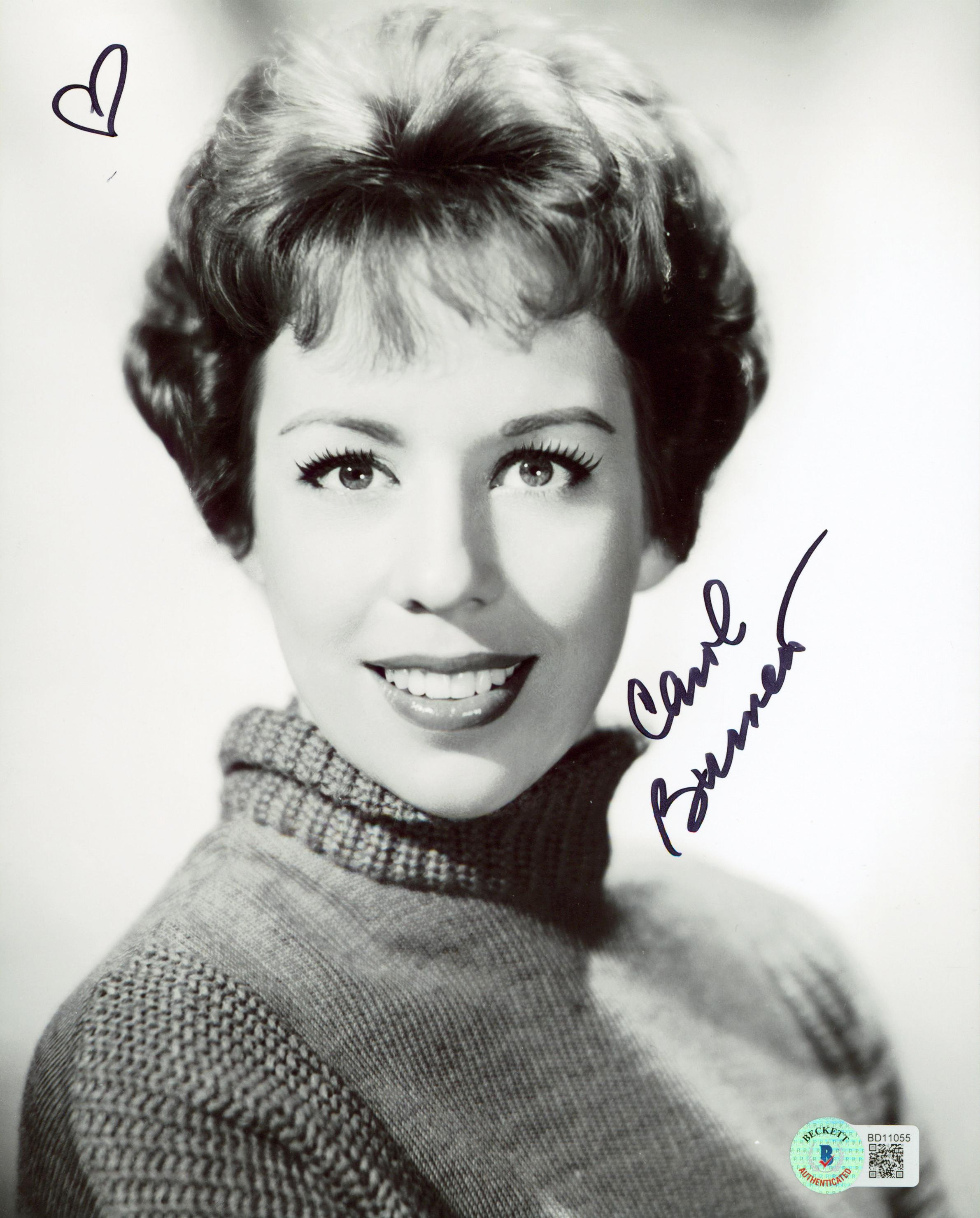Carol Burnett Authentic Signed 8x10 Photo Autographed BAS #BD11055