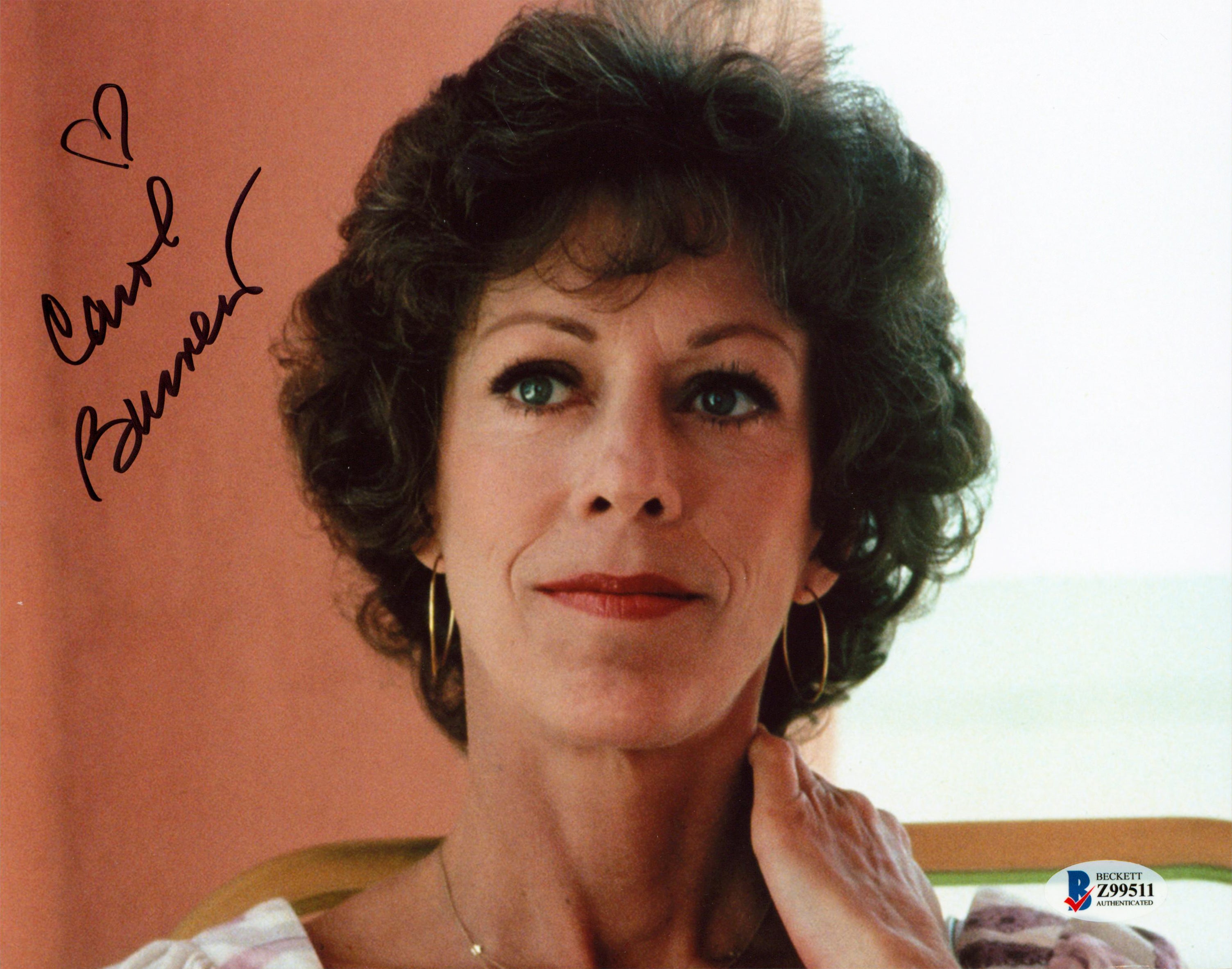 Carol Burnett Authentic Signed 8x10 Photo Autographed BAS #Z99511