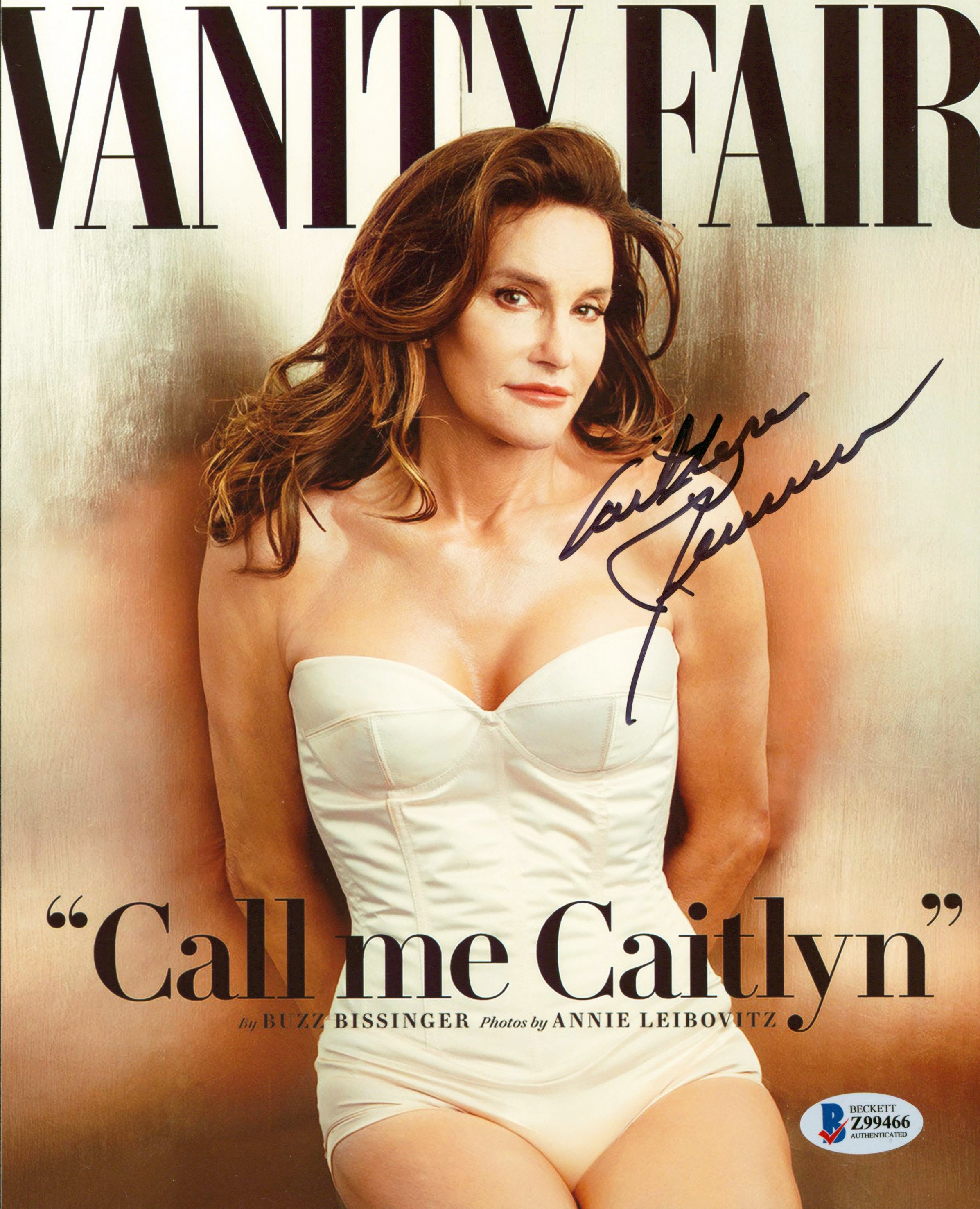Caitlyn Jenner Vanity Fair Authentic Signed 8x10 Photo Autographed BAS #Z99466