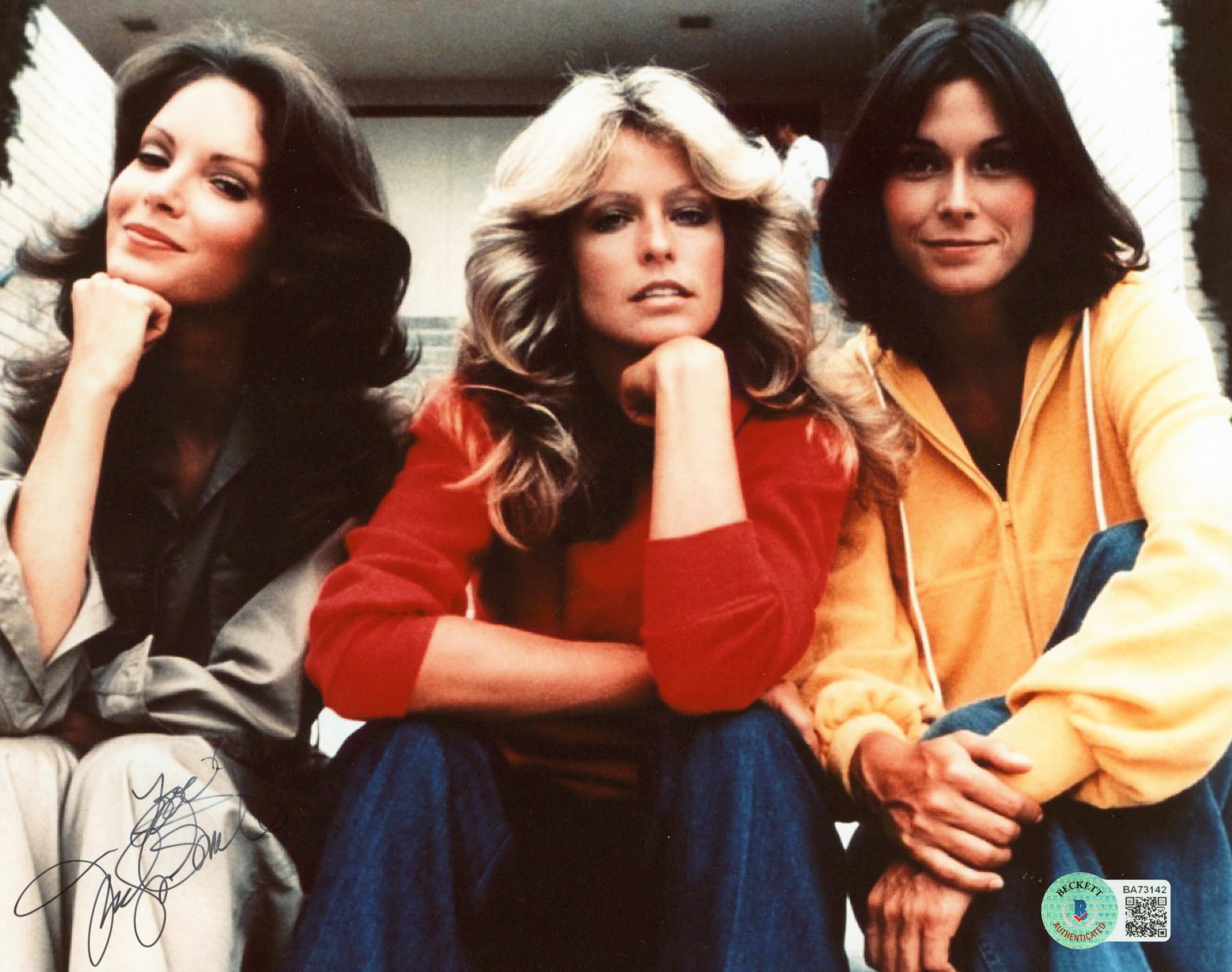 Jaclyn Smith Charlie's Angels "Love" Authentic Signed 8x10 Photo BAS #BA73142