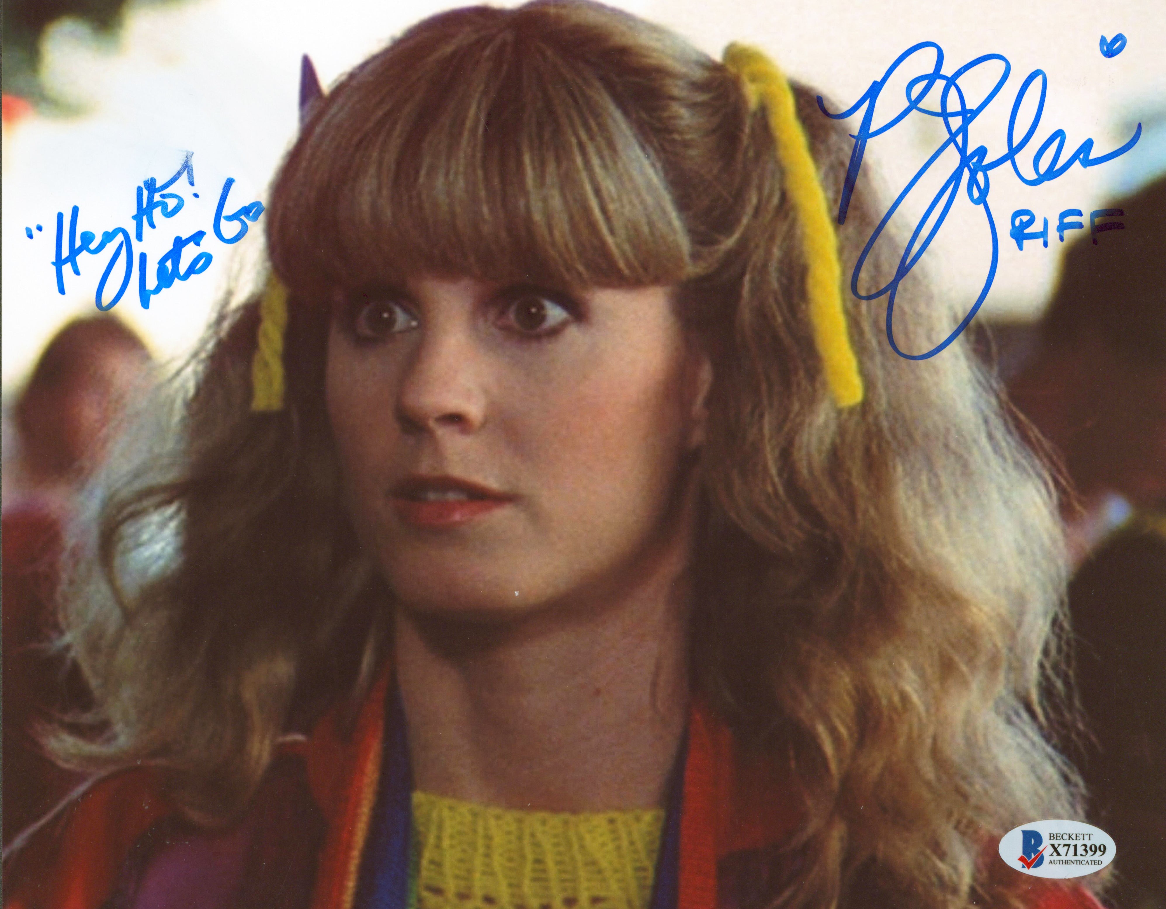 P.J. Soles Rock 'n' Roll High School "Let's Go!" Signed 8x10 Photo BAS #X71399