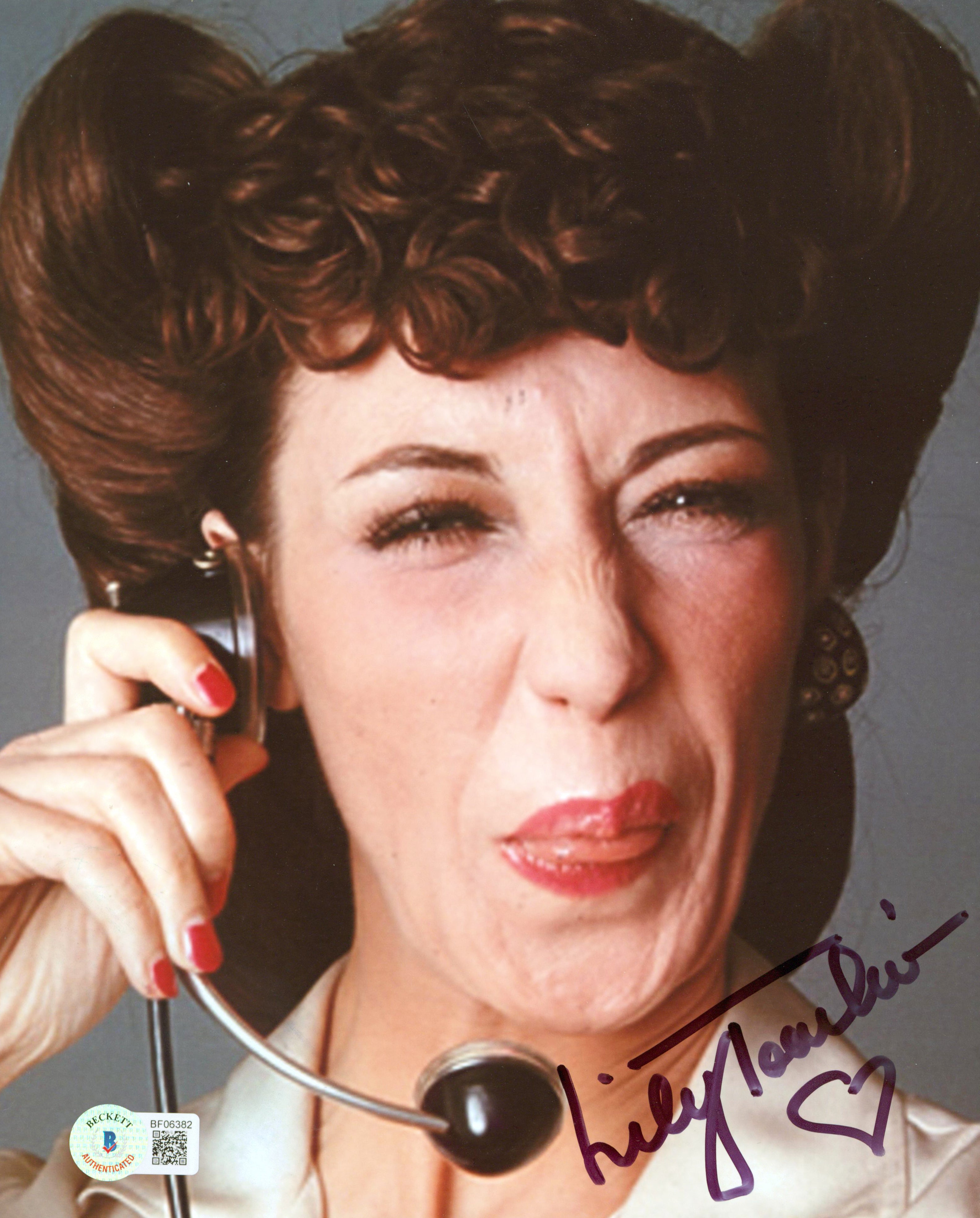 Lily Tomlin Rowan & Martin's Laugh-In Authentic Signed 8x10 Photo BAS #BF06382