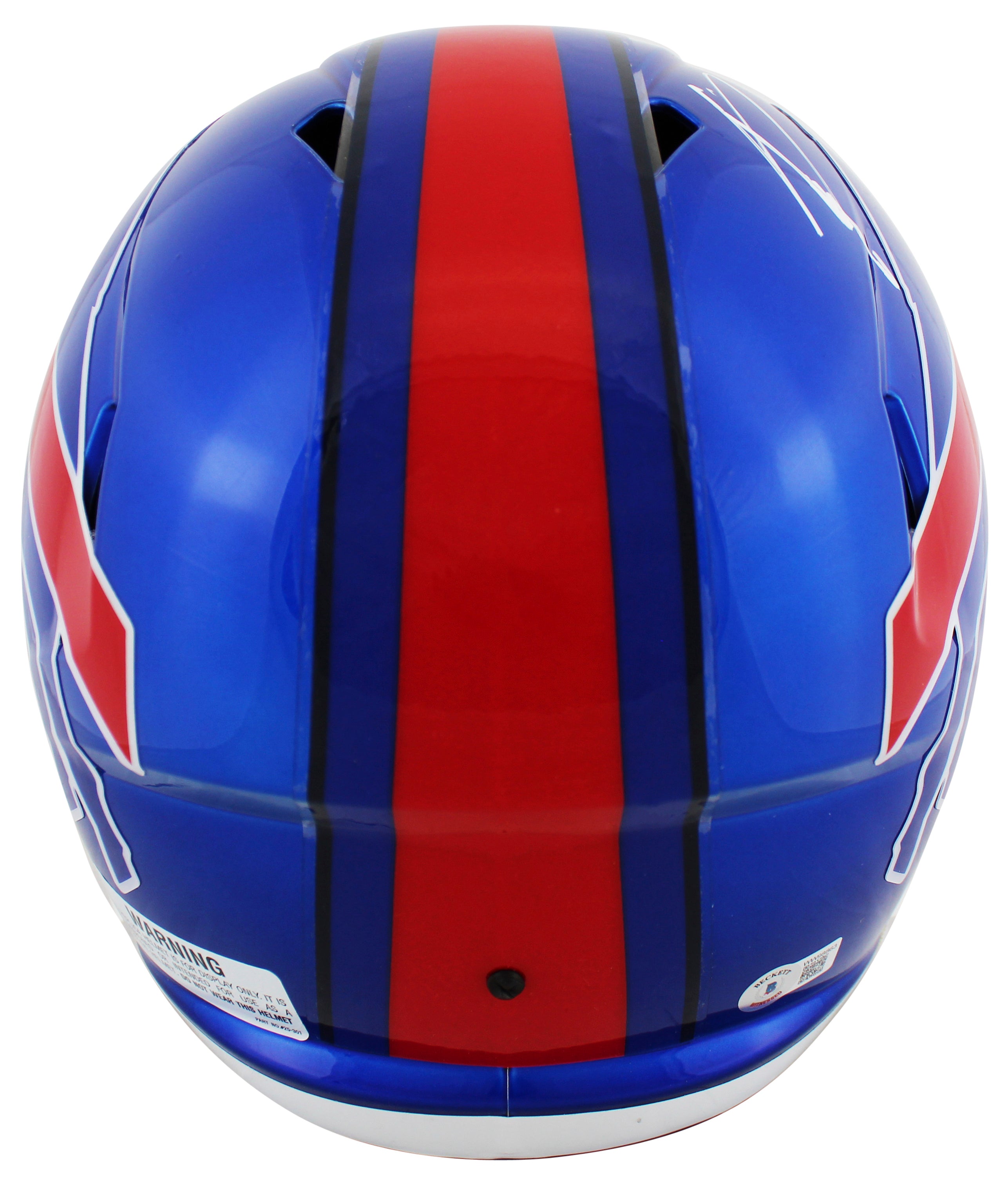 Bills Stefon Diggs Signed Flash Full Size Speed Rep Helmet w/ Case BAS Witness