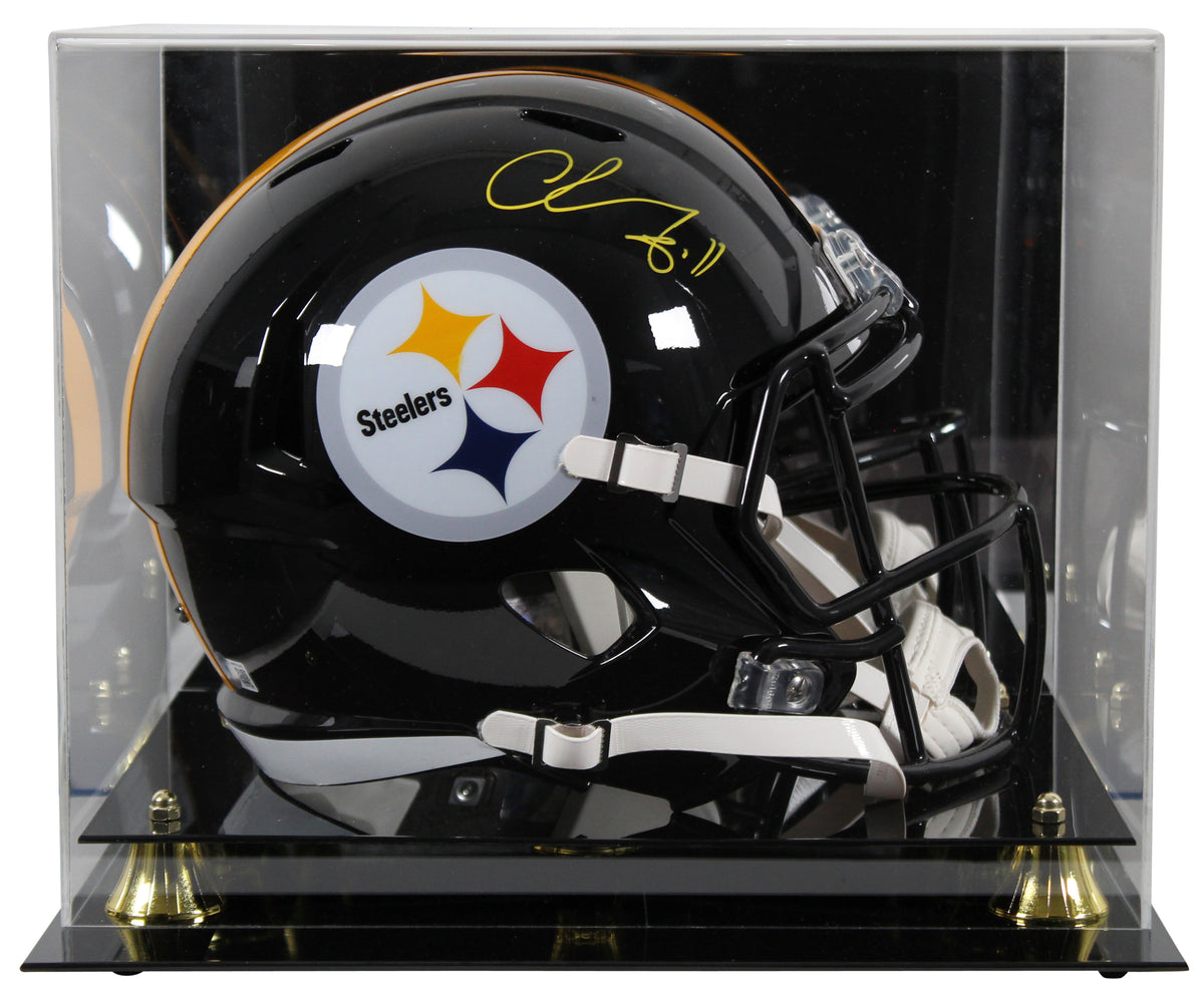 Steelers Chase Claypool Signed F/S Speed Rep Helmet w/ Yellow w/ Case Sig BAS W