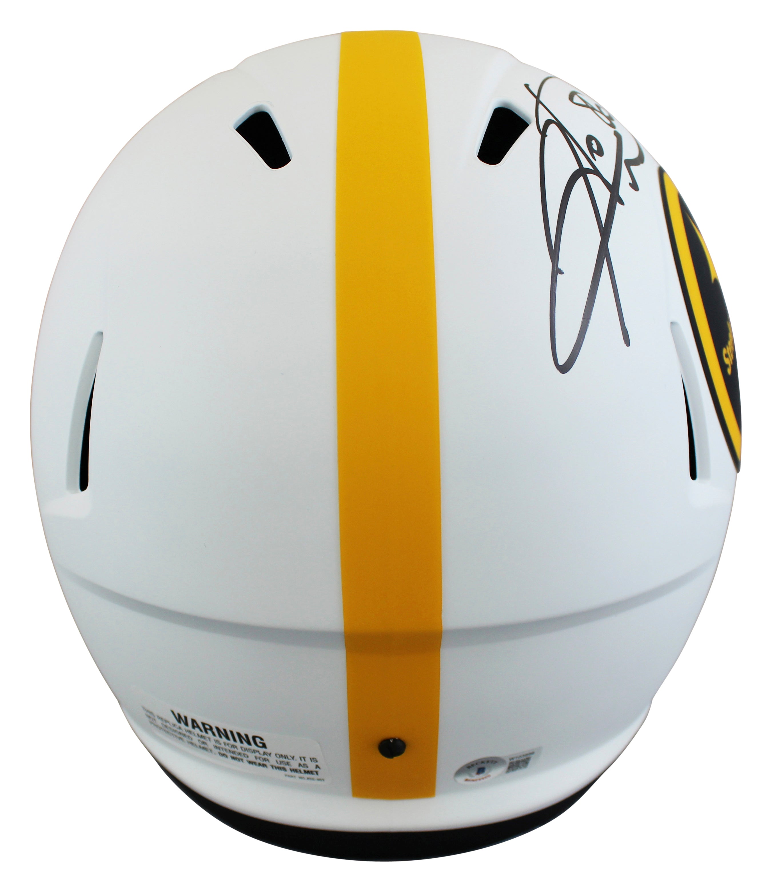 Steelers Hines Ward Authentic Signed Lunar Full Size Speed Rep Helmet BAS Wit