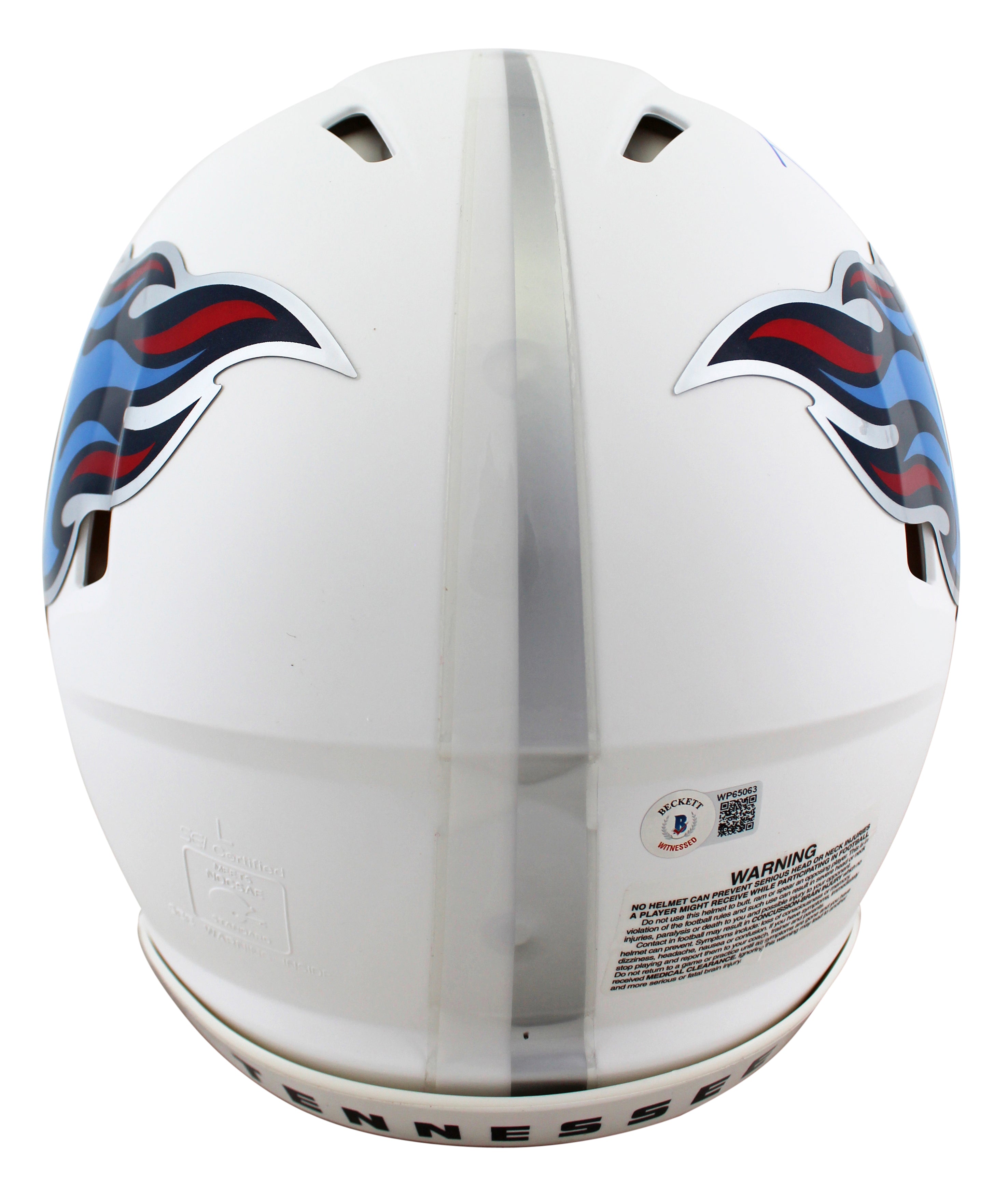 Titans A.J. Brown Titan Up Signed Flat White Full Size Speed Proline Helmet BAS