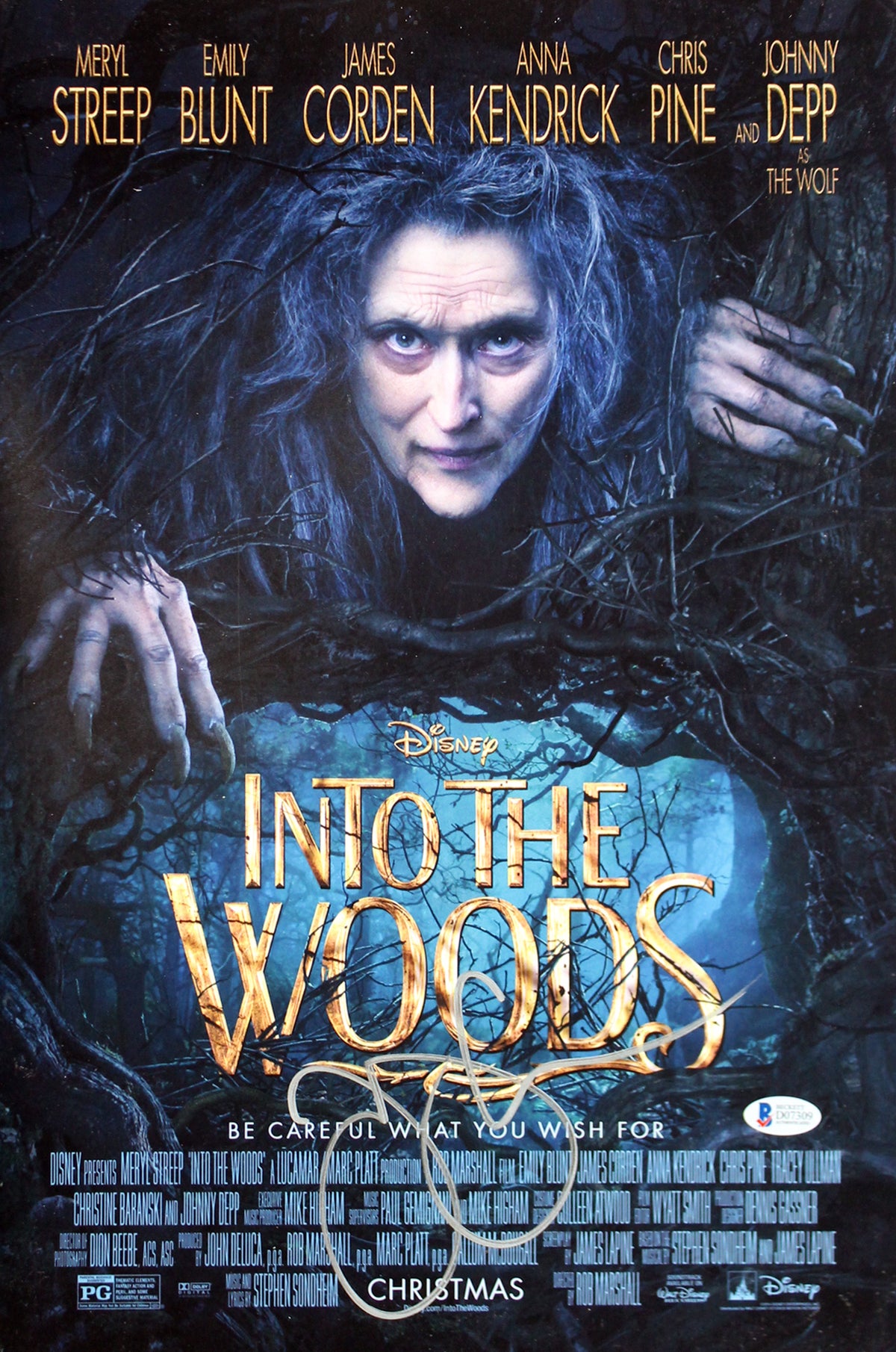 James Corden Into the Woods Authentic Signed 12x18 Photo Autographed BAS #D07309