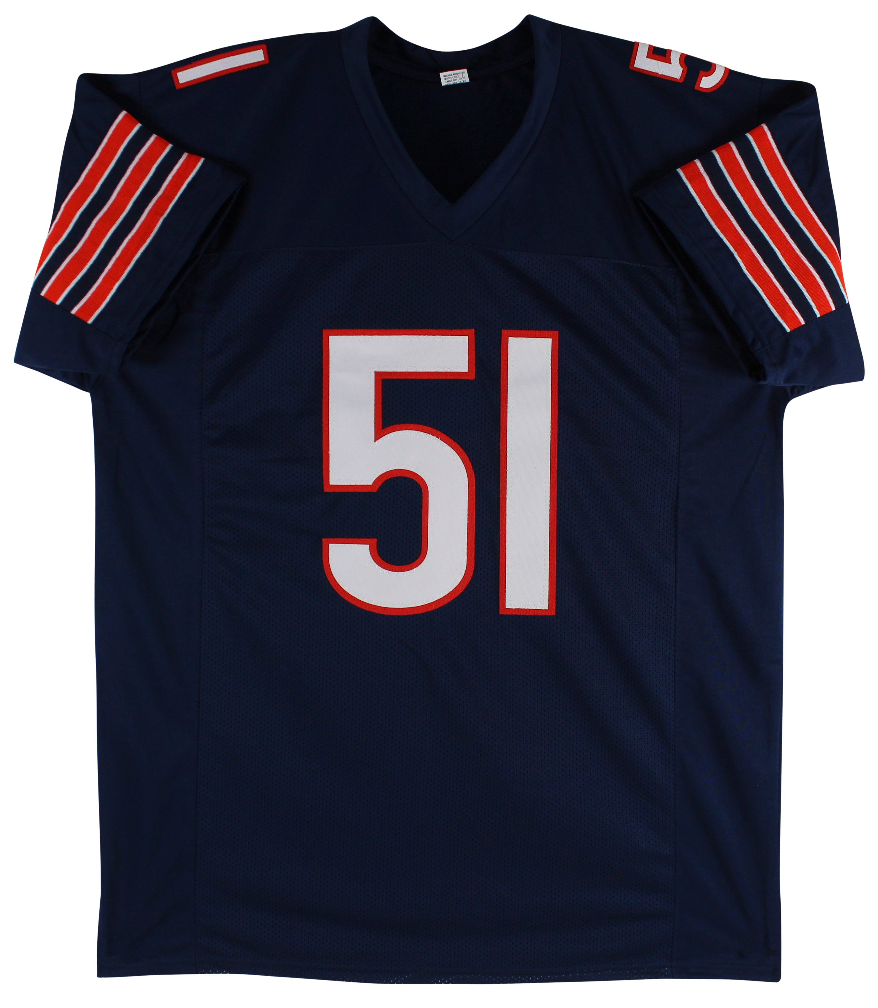 Dick Butkus Authentic Signed Navy Blue Pro Style Jersey Autographed BAS Witness