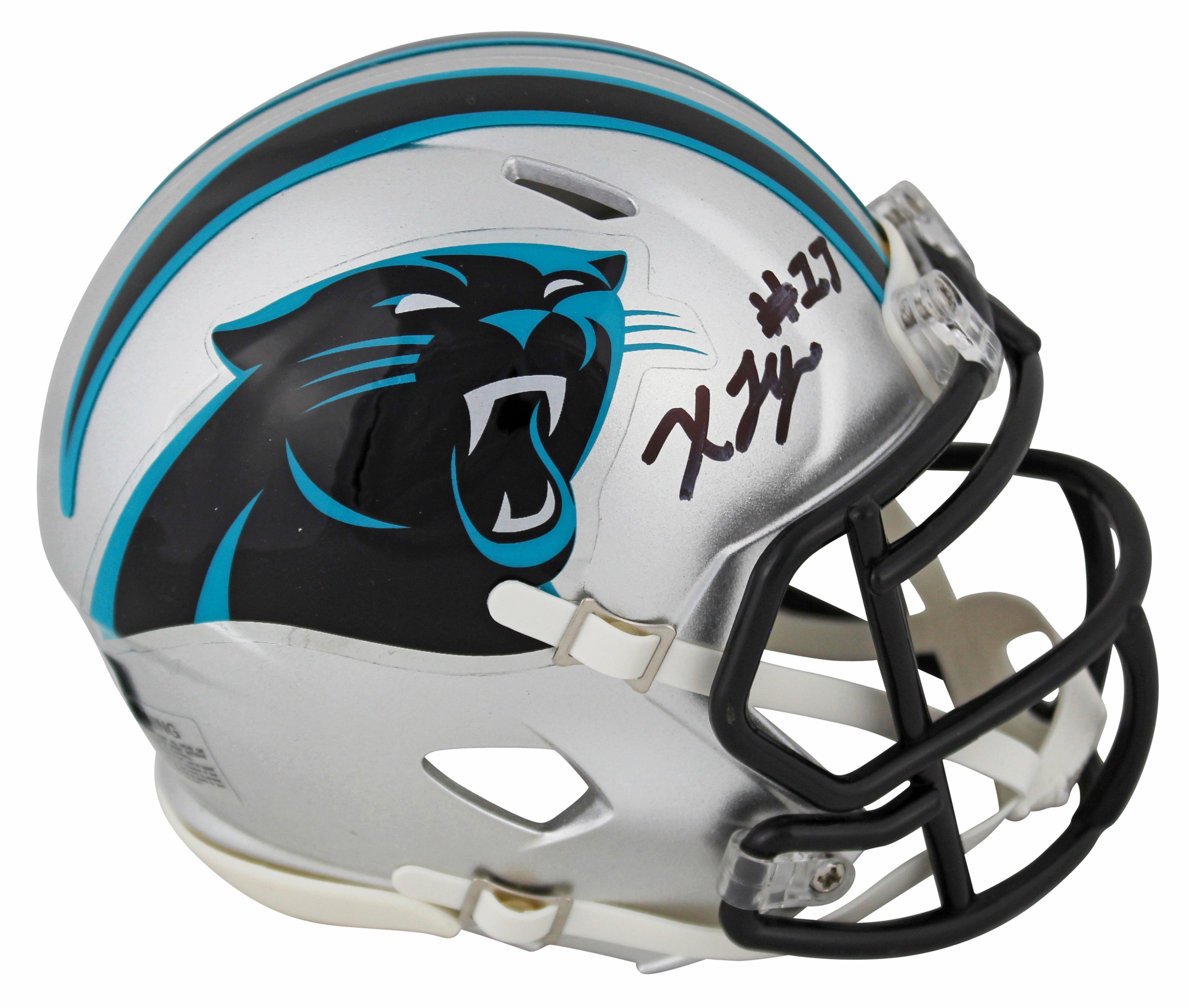 Panthers Xavier Legette Authentic Signed Speed Mini Helmet BAS Witnessed