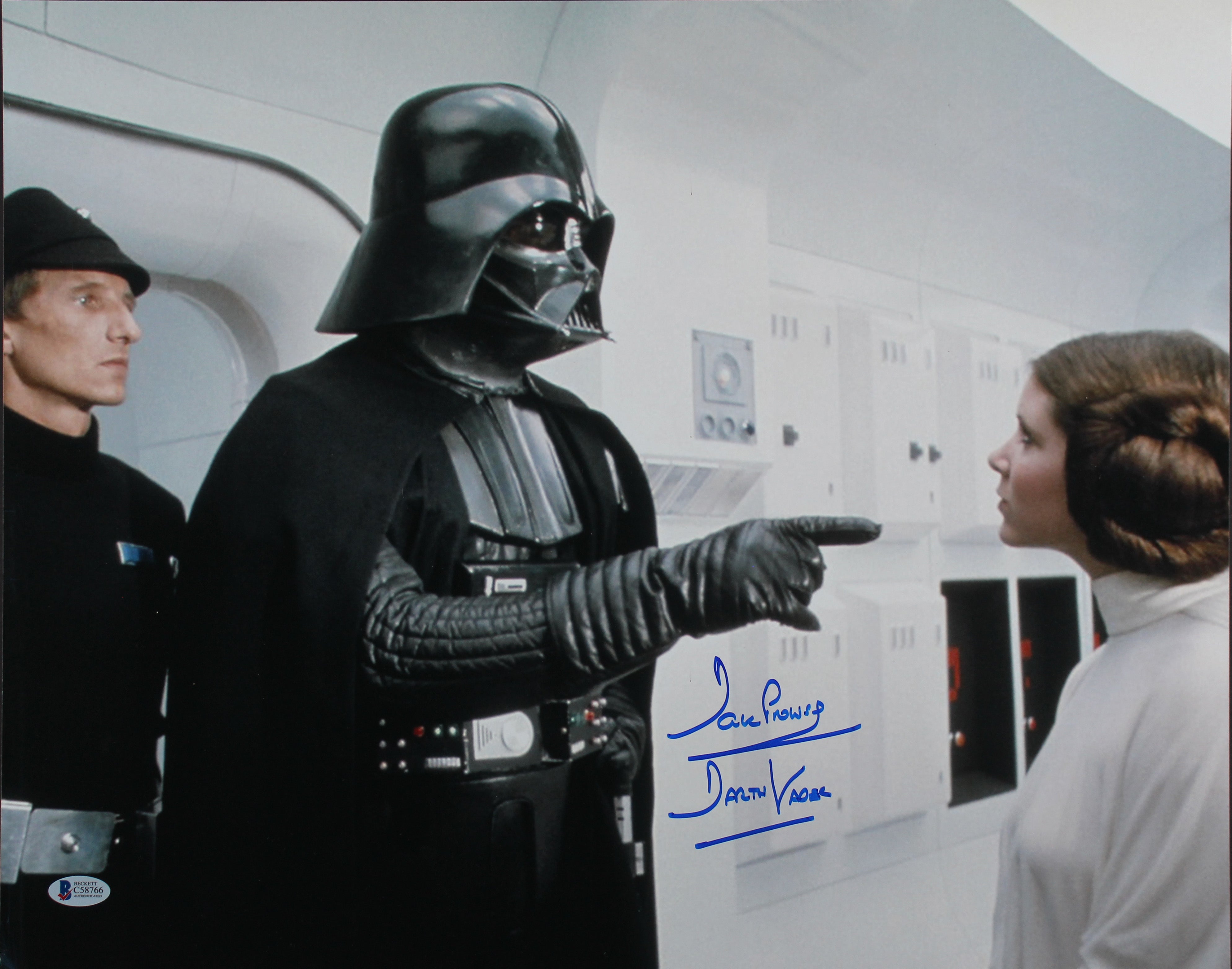 David Prowse Star Wars "Darth Vader" Authentic Signed 16x20 Photo BAS #C58766