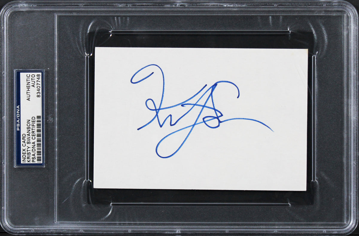 Kristy Swanson Authentic Signed 4x6 Index Card Autographed PSA/DNA Slabbed 2