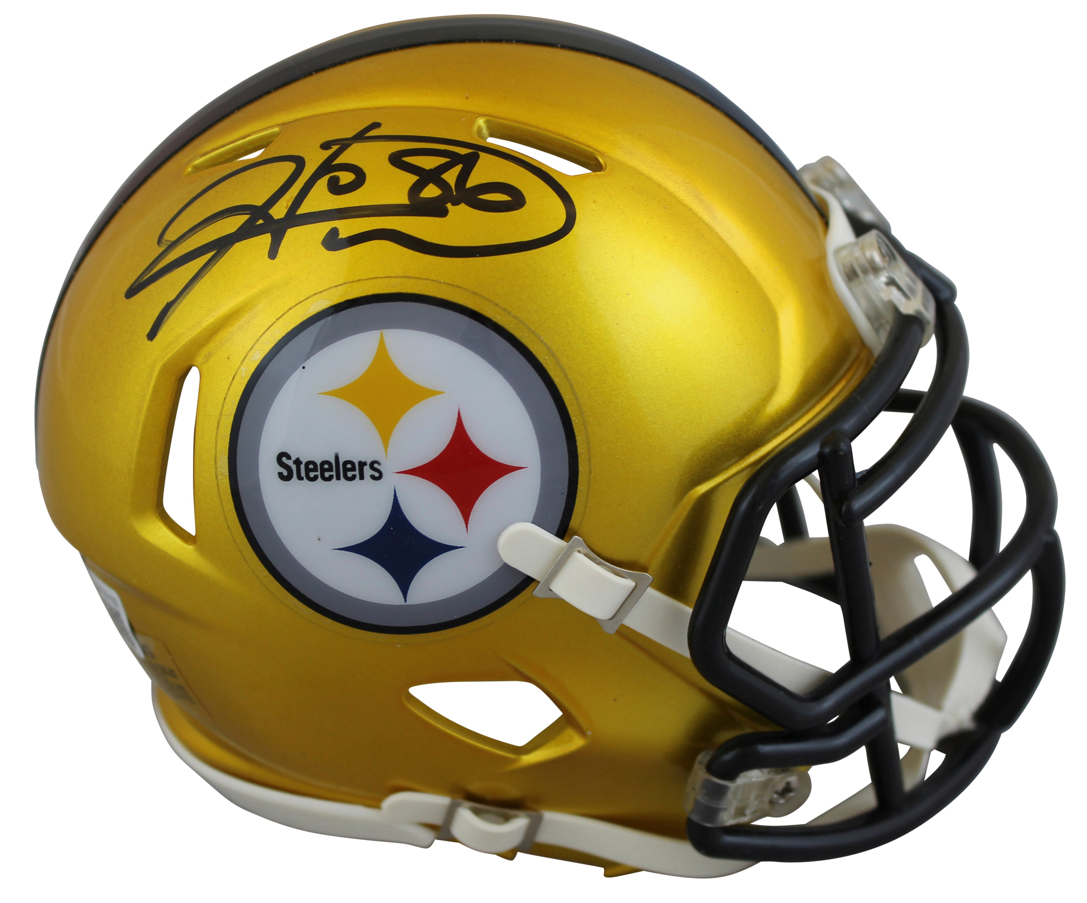 Steelers Hines Ward Authentic Signed Flash Speed Mini Helmet BAS Witnessed