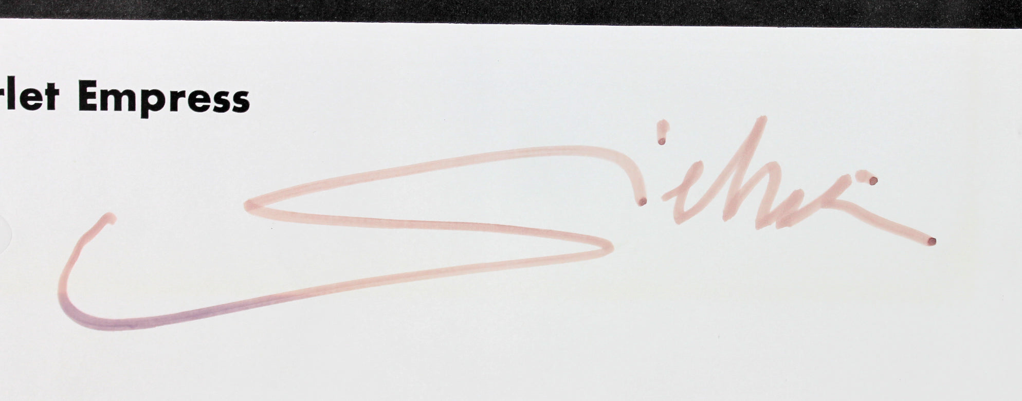 Marlene Dietrich Scarlet Empress Signed 9.25X13.25 Magazine Photo BAS #D23785