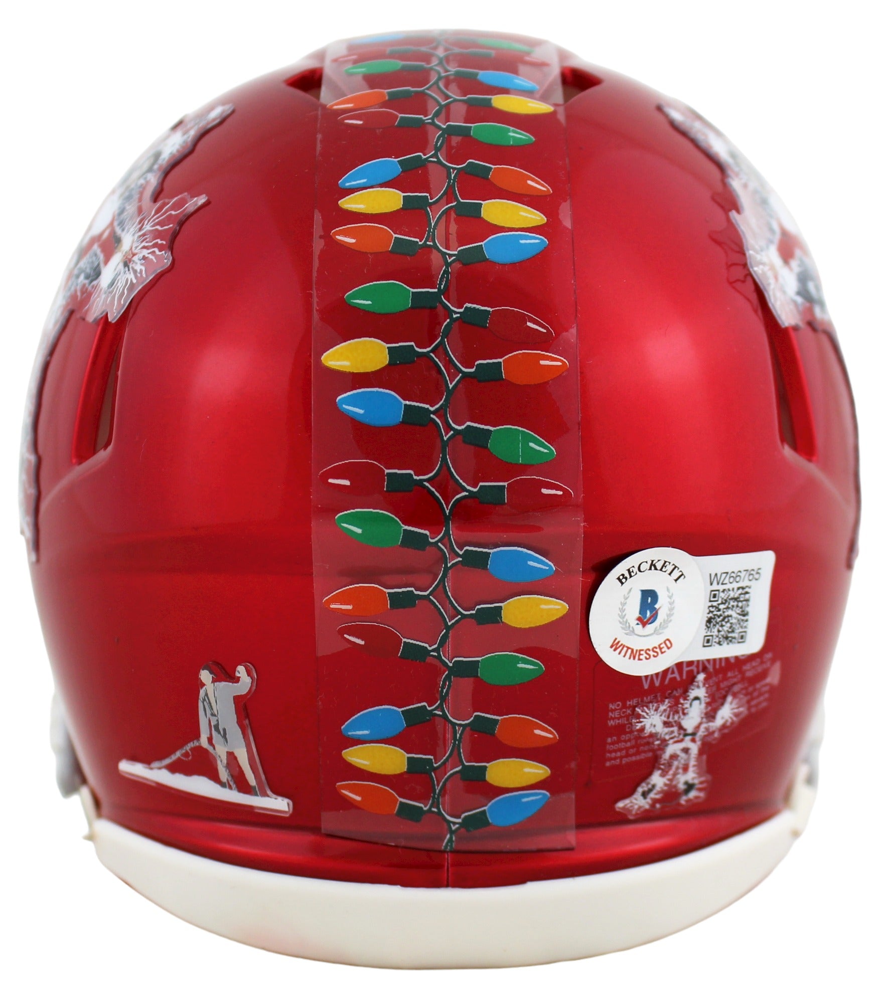 Chevy Chase Christmas Vacation Authentic Signed Red Speed Mini Helmet BAS Wit