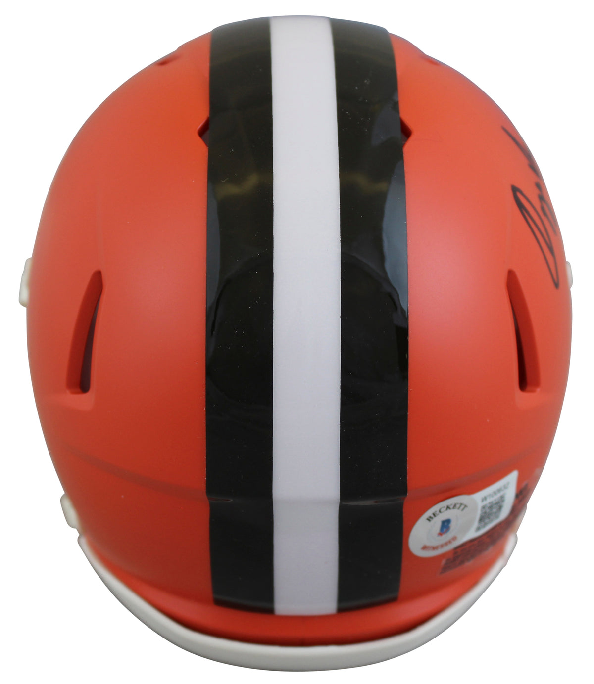 Browns Ozzie Newsome "HOF 99" Authentic Signed Speed Mini Helmet BAS Witnessed