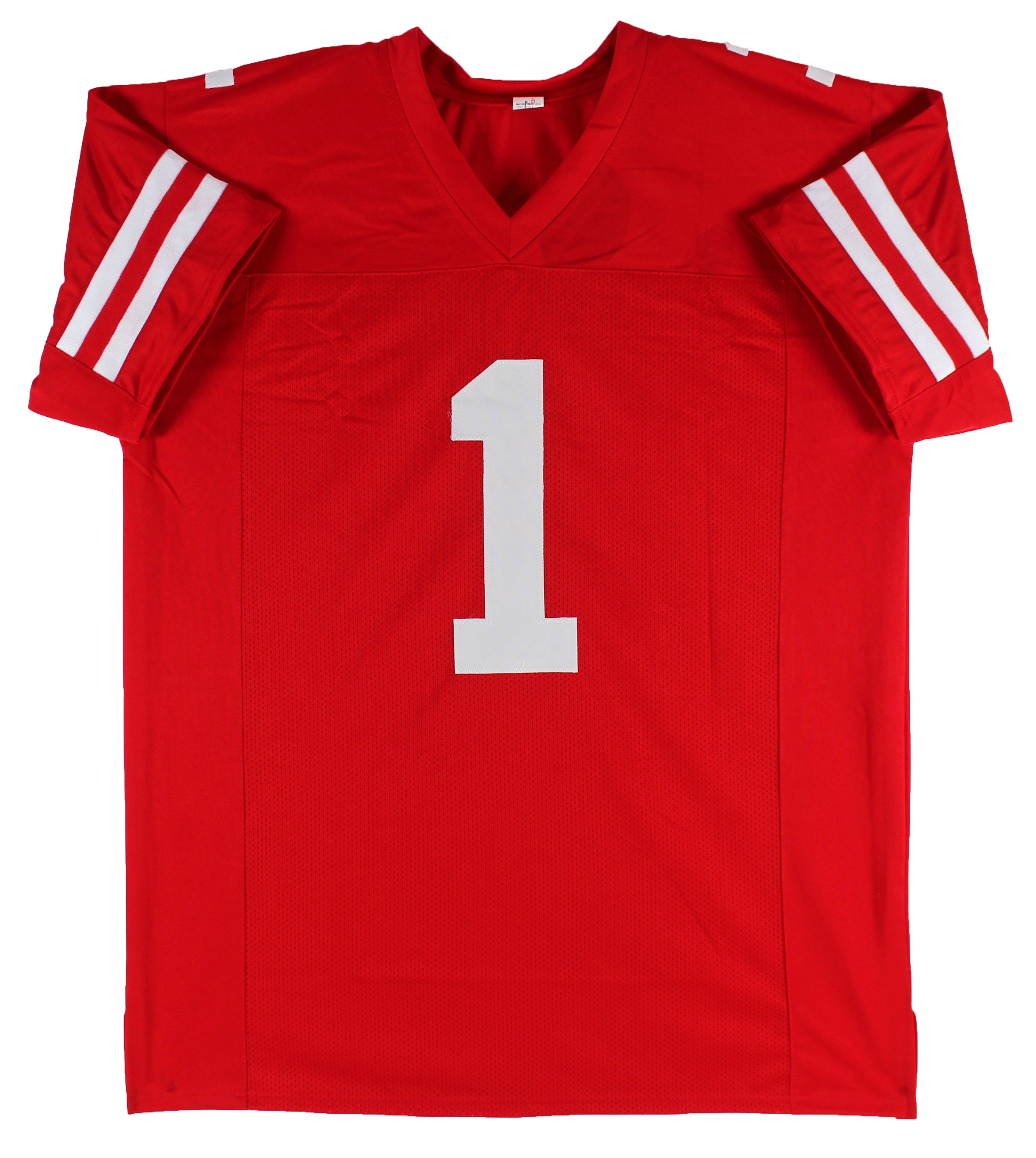 Jimmie Ward Authentic Signed Red Pro Style Jersey Autographed BAS Witnessed