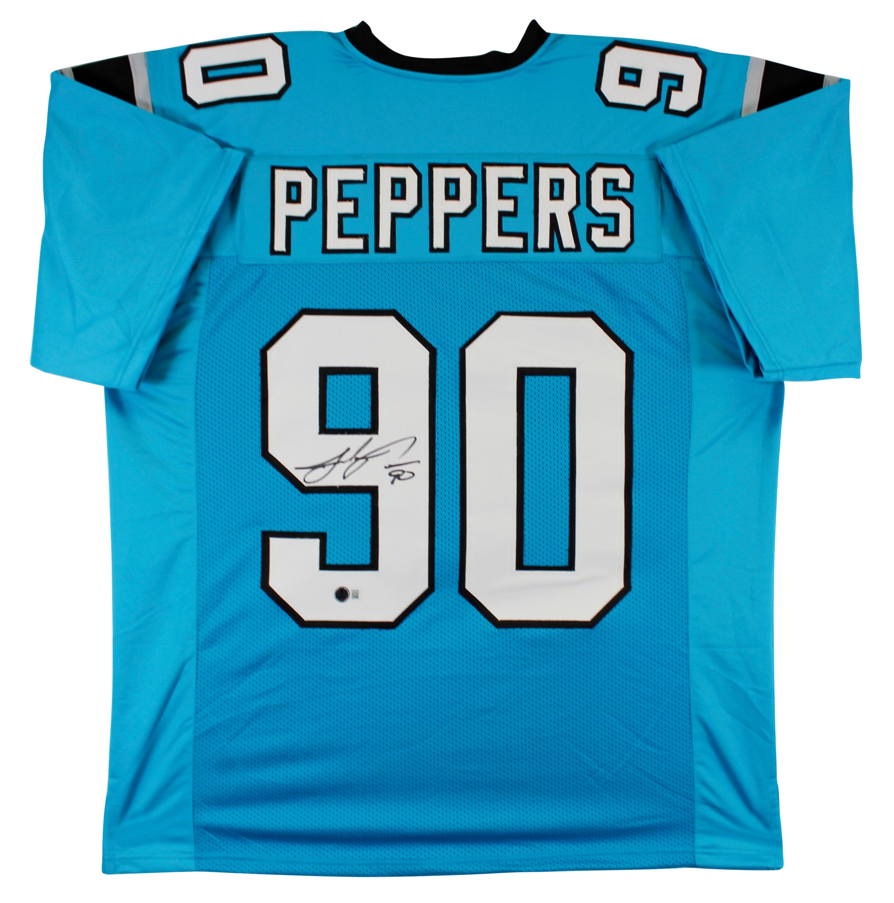Julius Peppers Authentic Signed Blue Pro Style Jersey Autographed BAS Witnessed HOLIDAY DOORBUSTER