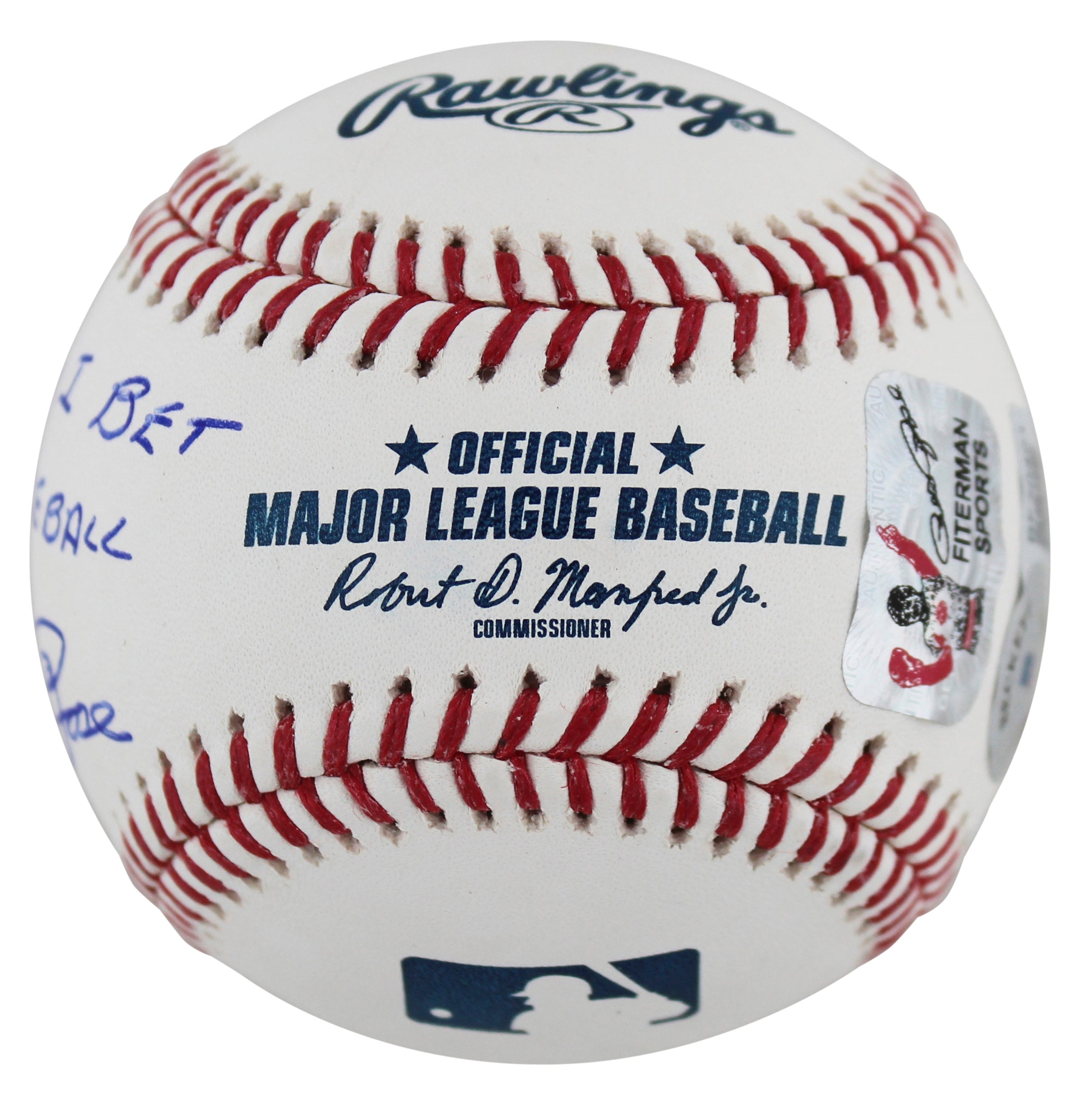Reds Pete Rose "Sorry I Bet On Baseball" Authentic Signed Oml Baseball BAS