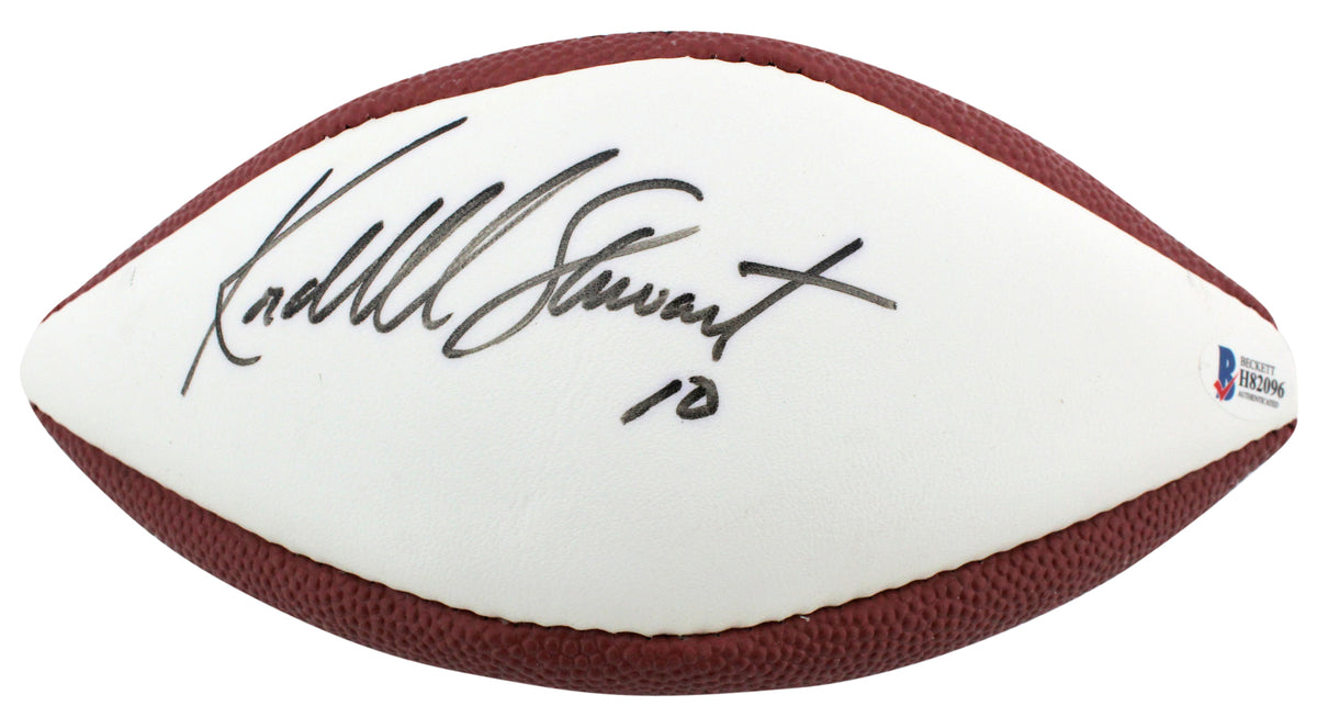 Steelers Kordell Stewart Authentic Signed Mini Wilson White Panel Football BAS