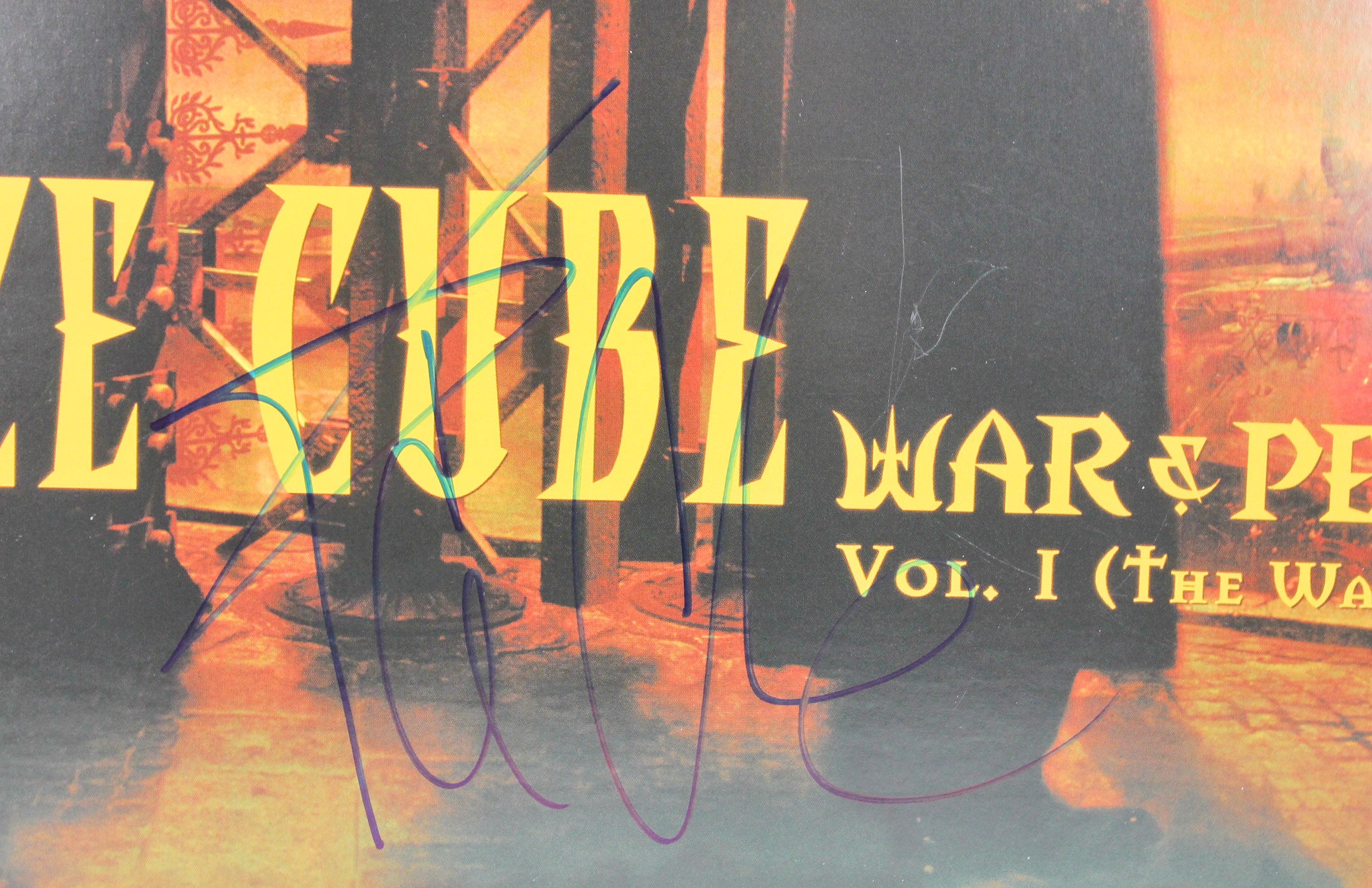Ice Cube Authentic Signed War & Peace Vol. I Album Cover W/ Vinyl BAS #D67072