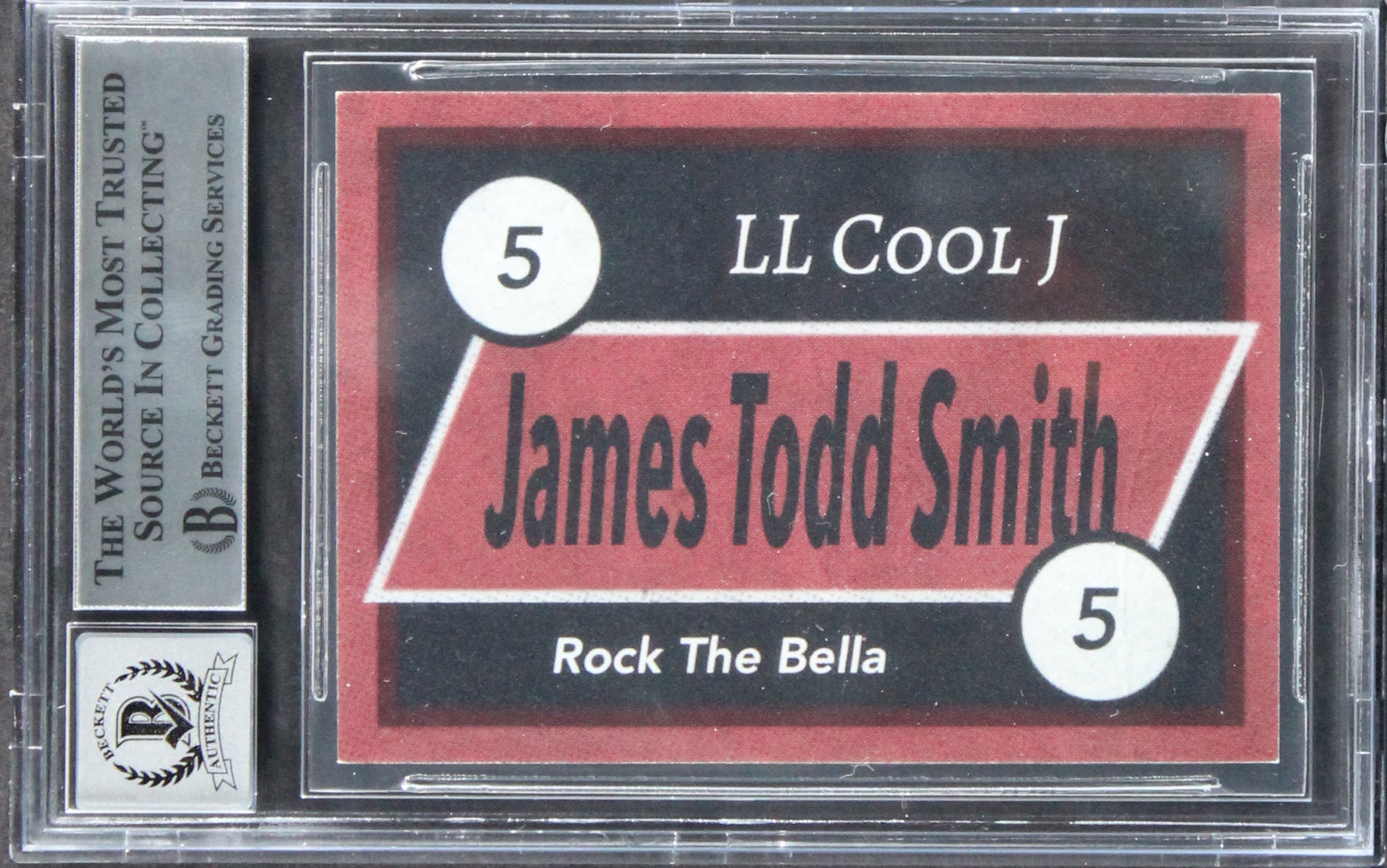 L.L. Cool J. Authentic Signed Custom Trading Card Auto Graded 10! BAS Slabbed
