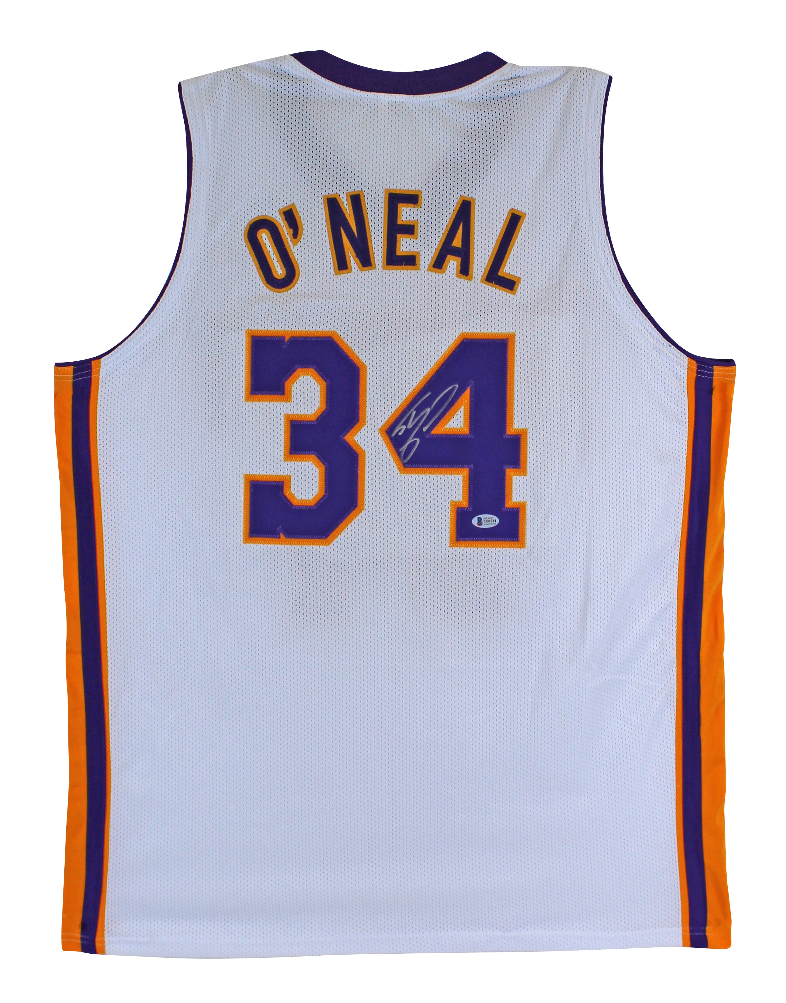 Shaquille O'Neal Authentic Signed White Pro Style Jersey Autographed BAS