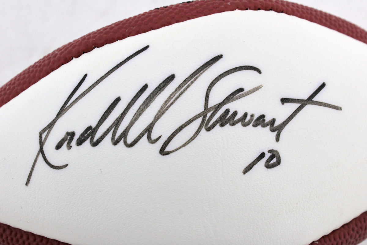 Steelers Kordell Stewart Authentic Signed Mini Wilson White Panel Football BAS