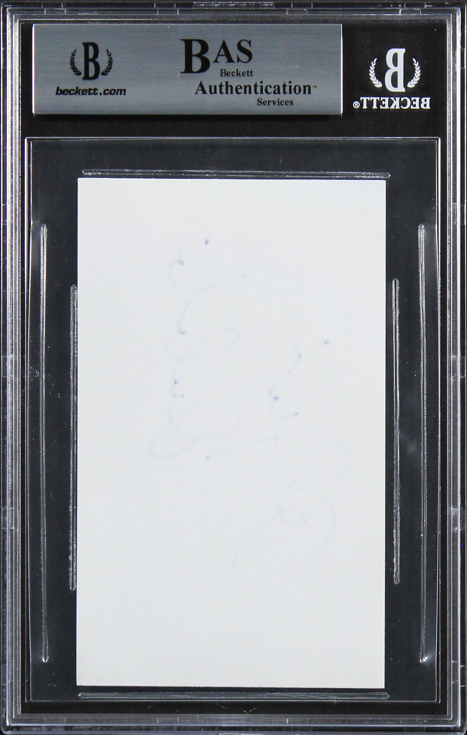 Olympia Dukakis Moonstruck Authentic Signed 3x5 Index Card BAS Slabbed 2