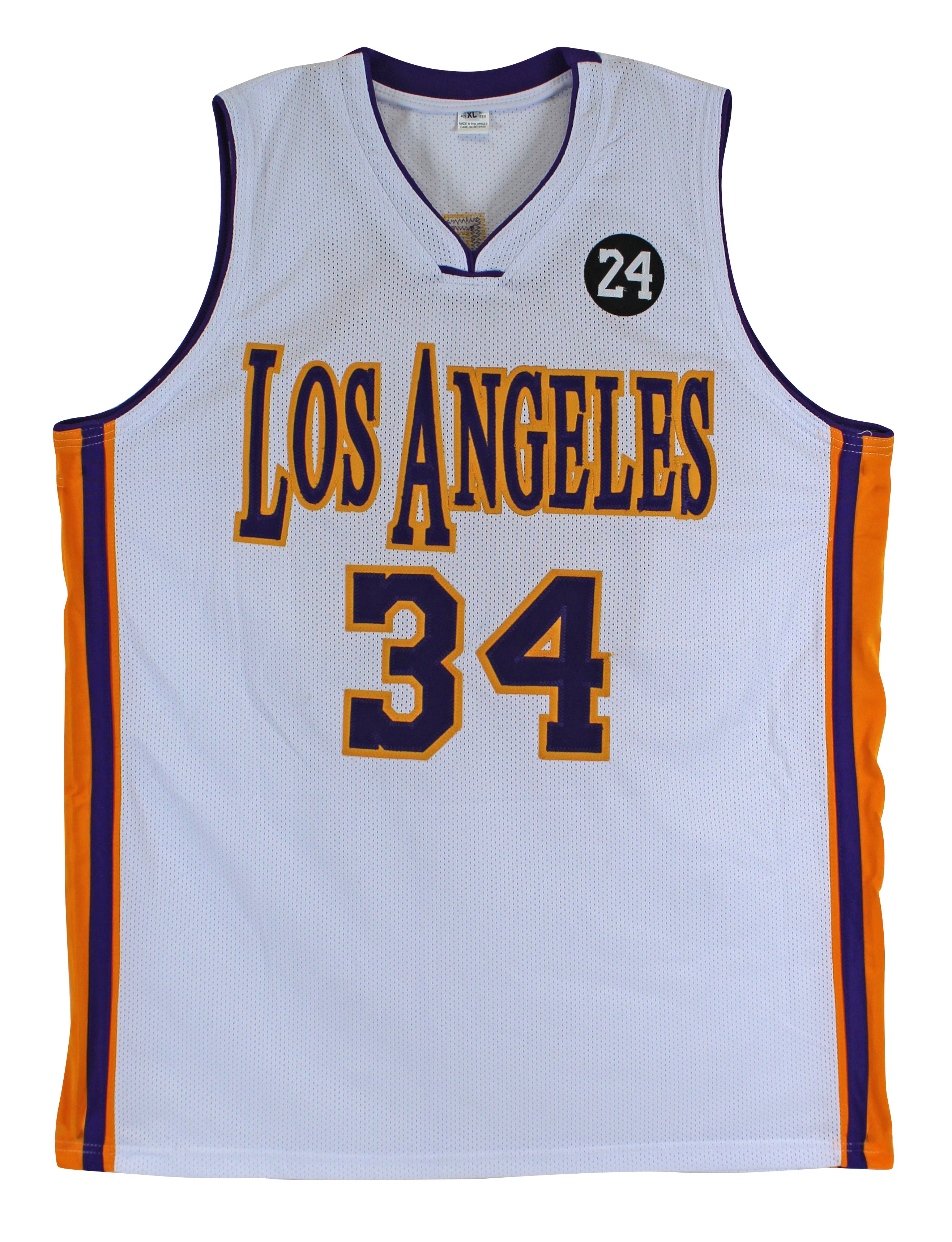 Shaquille O'Neal Authentic Signed White Pro Style Jersey Autographed BAS