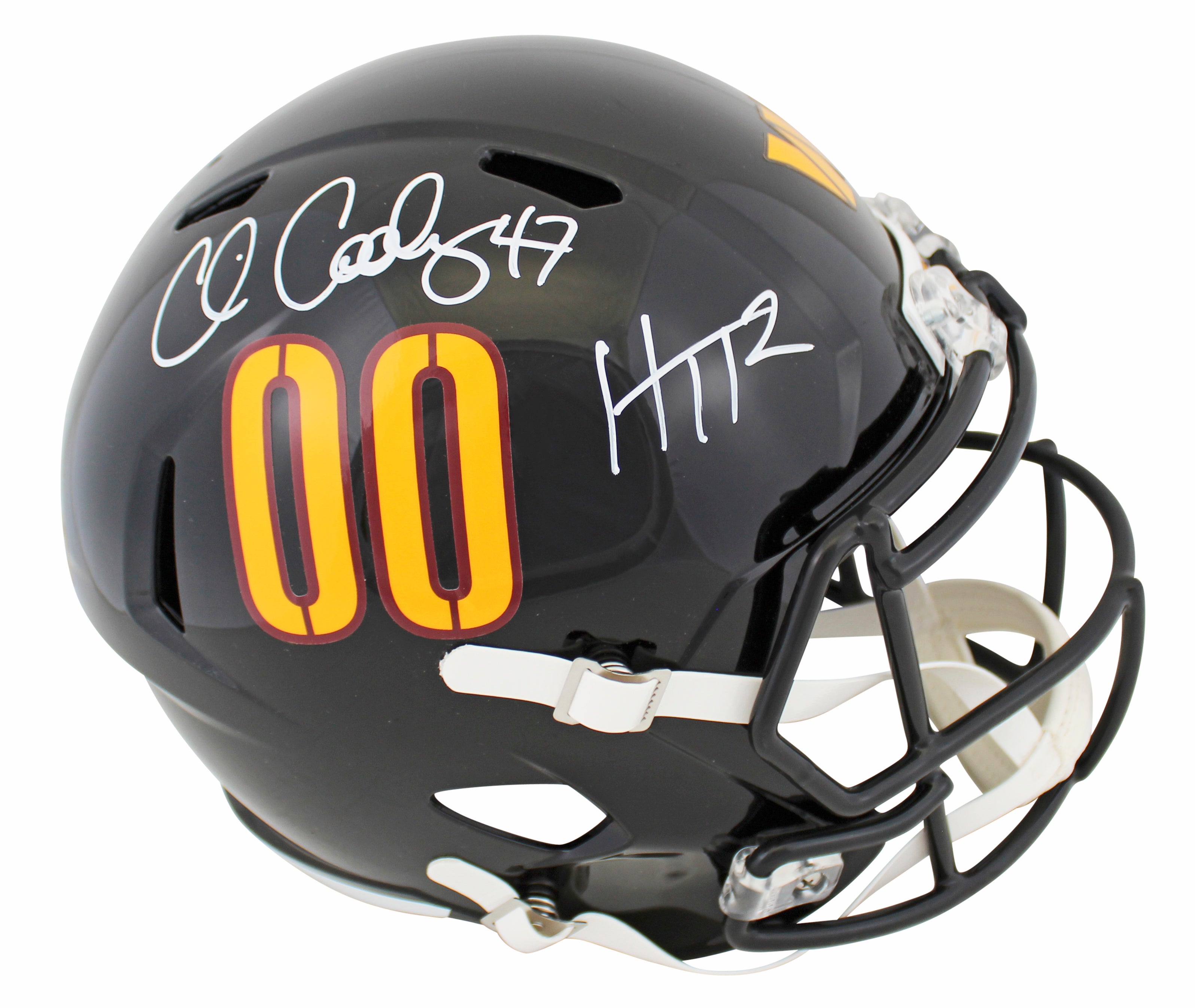 Commanders Chris Cooley Signed 2022 On-Field F/S Speed Rep Helmet W/ Case BAS W