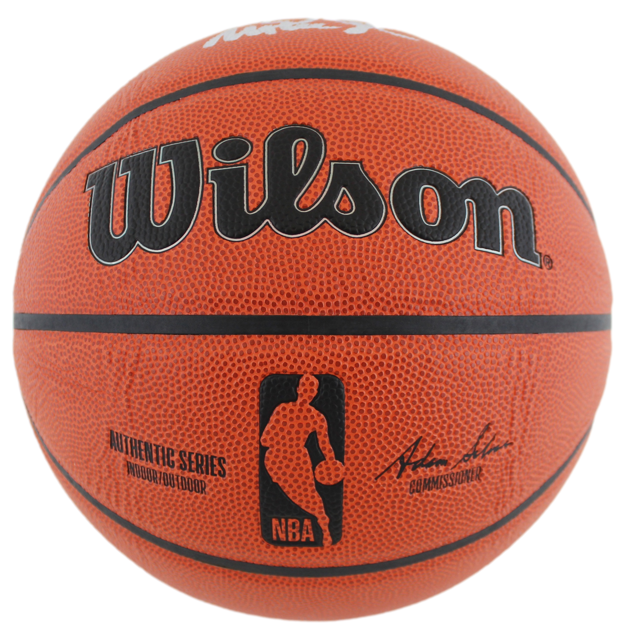 Magic Johnson & Larry Bird Authentic Signed Wilson Basketball w/ case BAS Wit