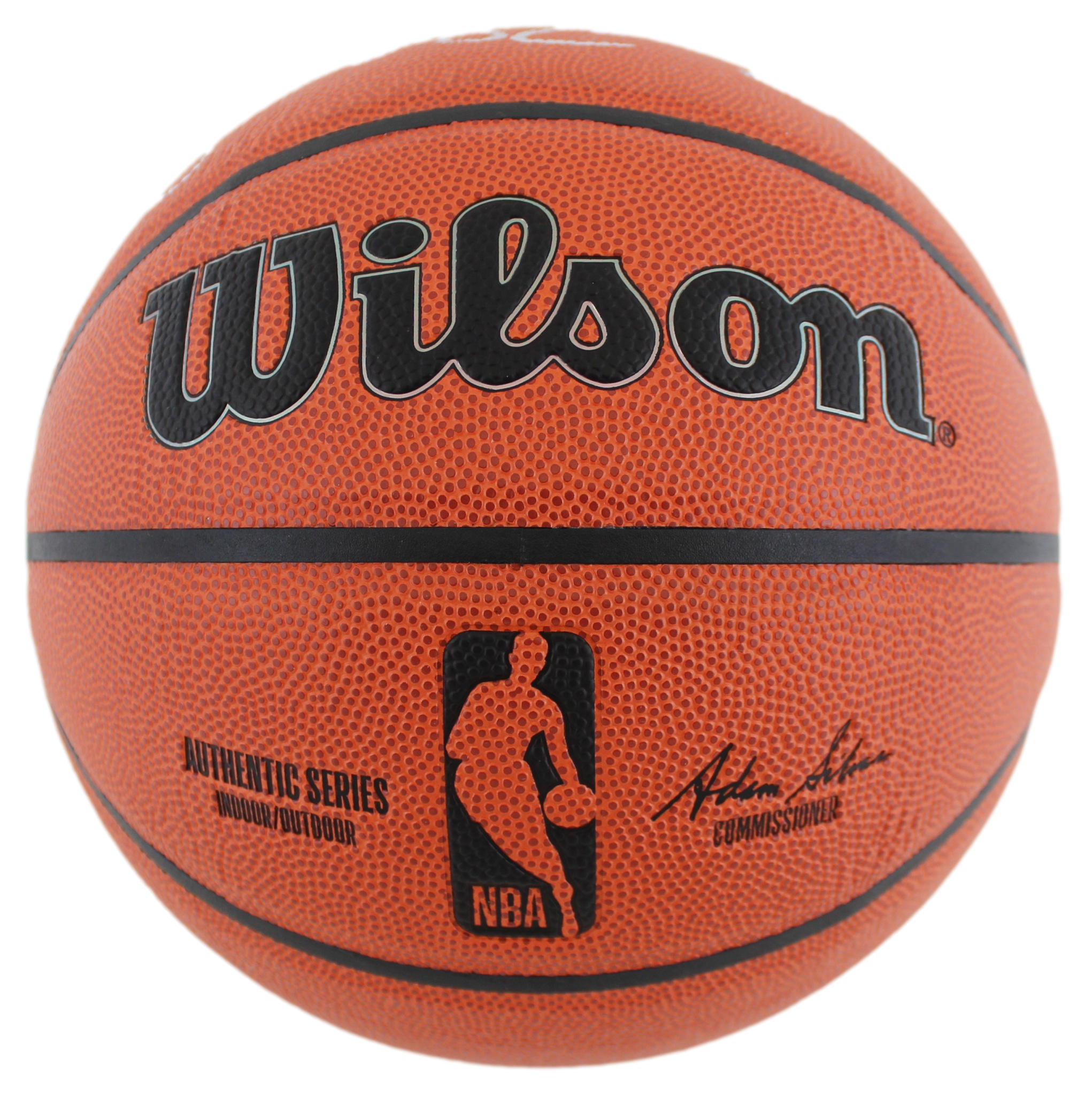 Larry Bird & Julius "Dr. J." Erving Signed Wilson Basketball w/ case BAS Wit