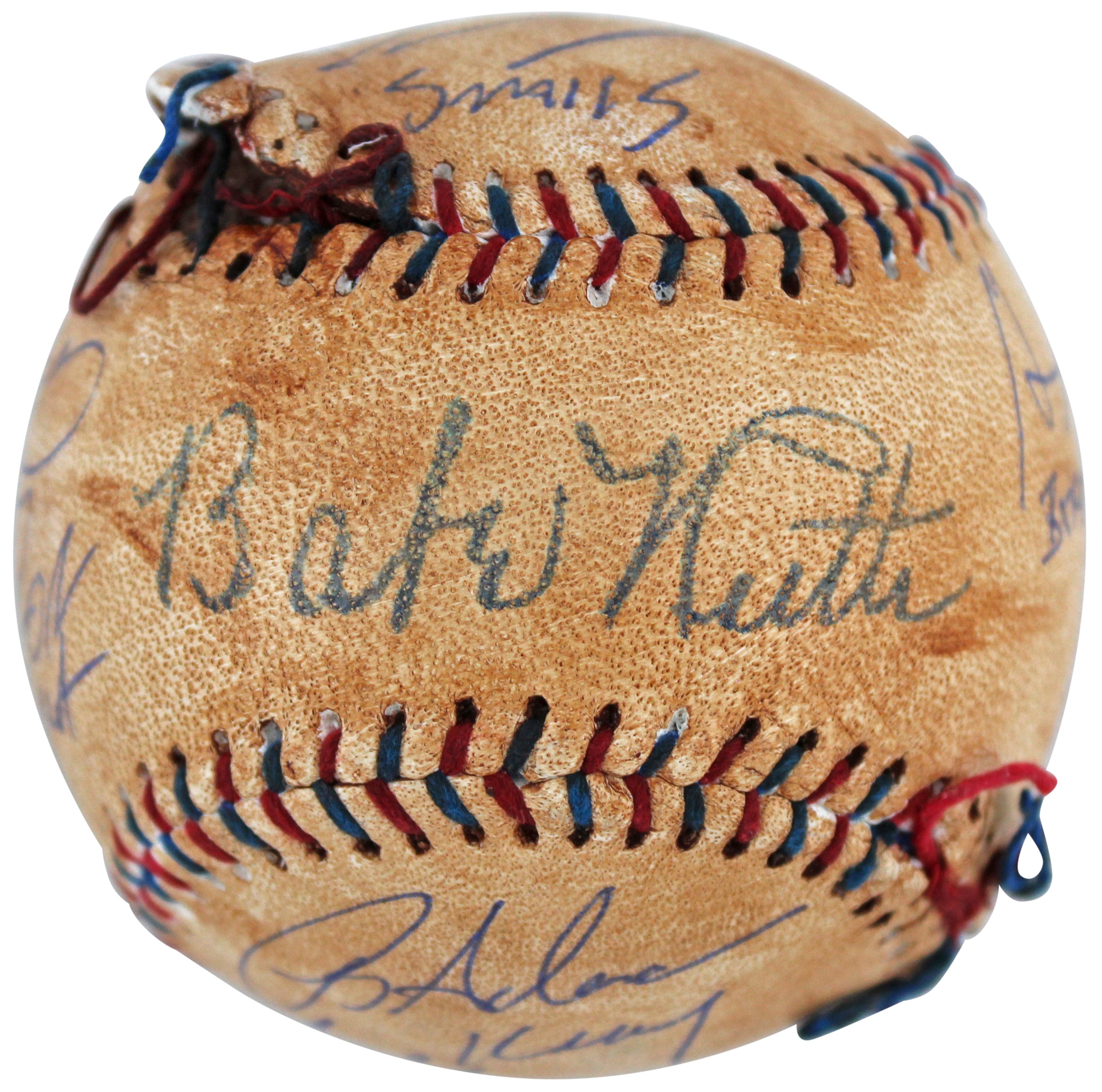 Sandlot (8) Guiry, Leopardi, Renna +5 Signed Chewed Baseball w/ Character BAS
