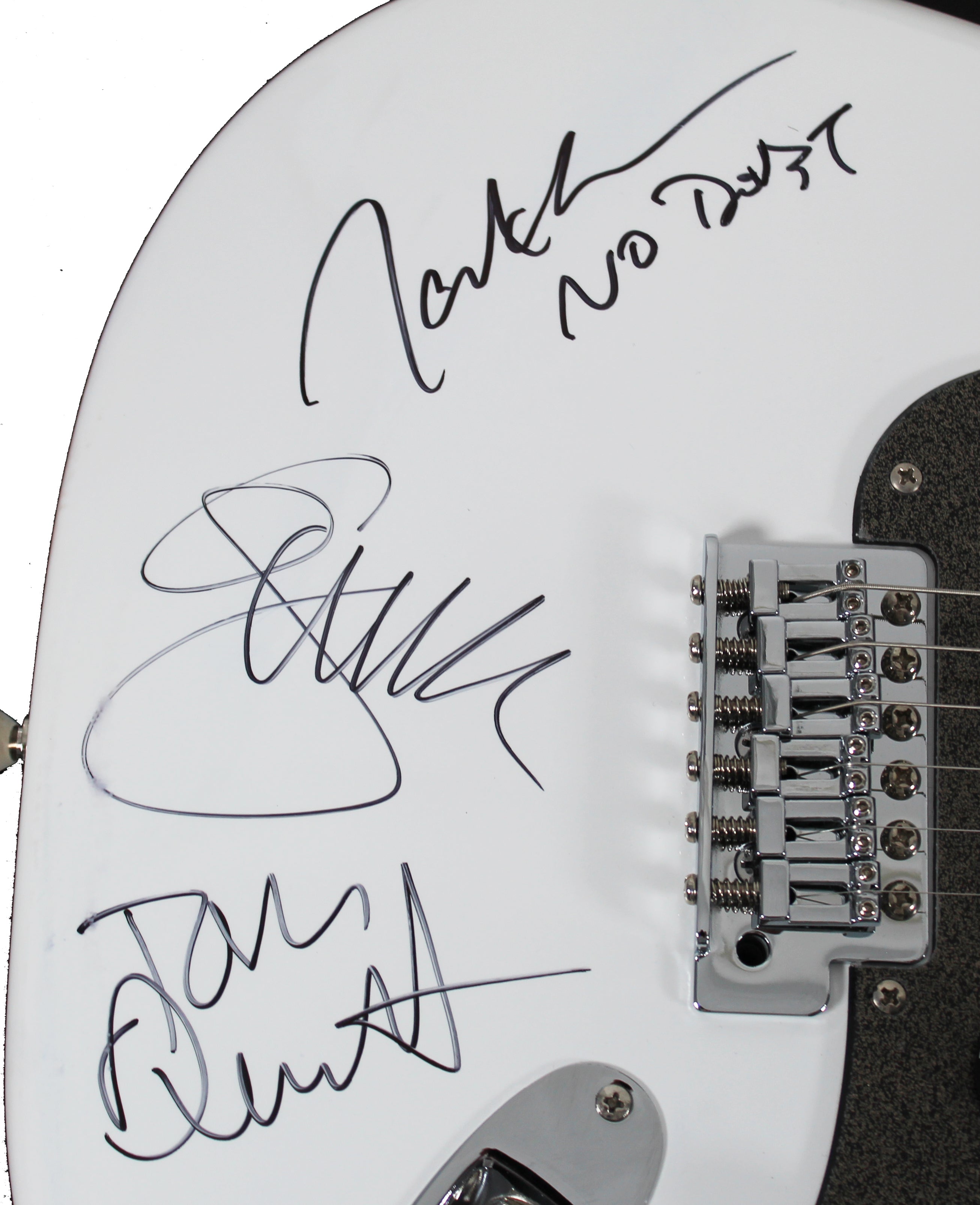No Doubt (4) Stefani, Dumont, Young & Kanal Signed Fender Squier Guitar JSA