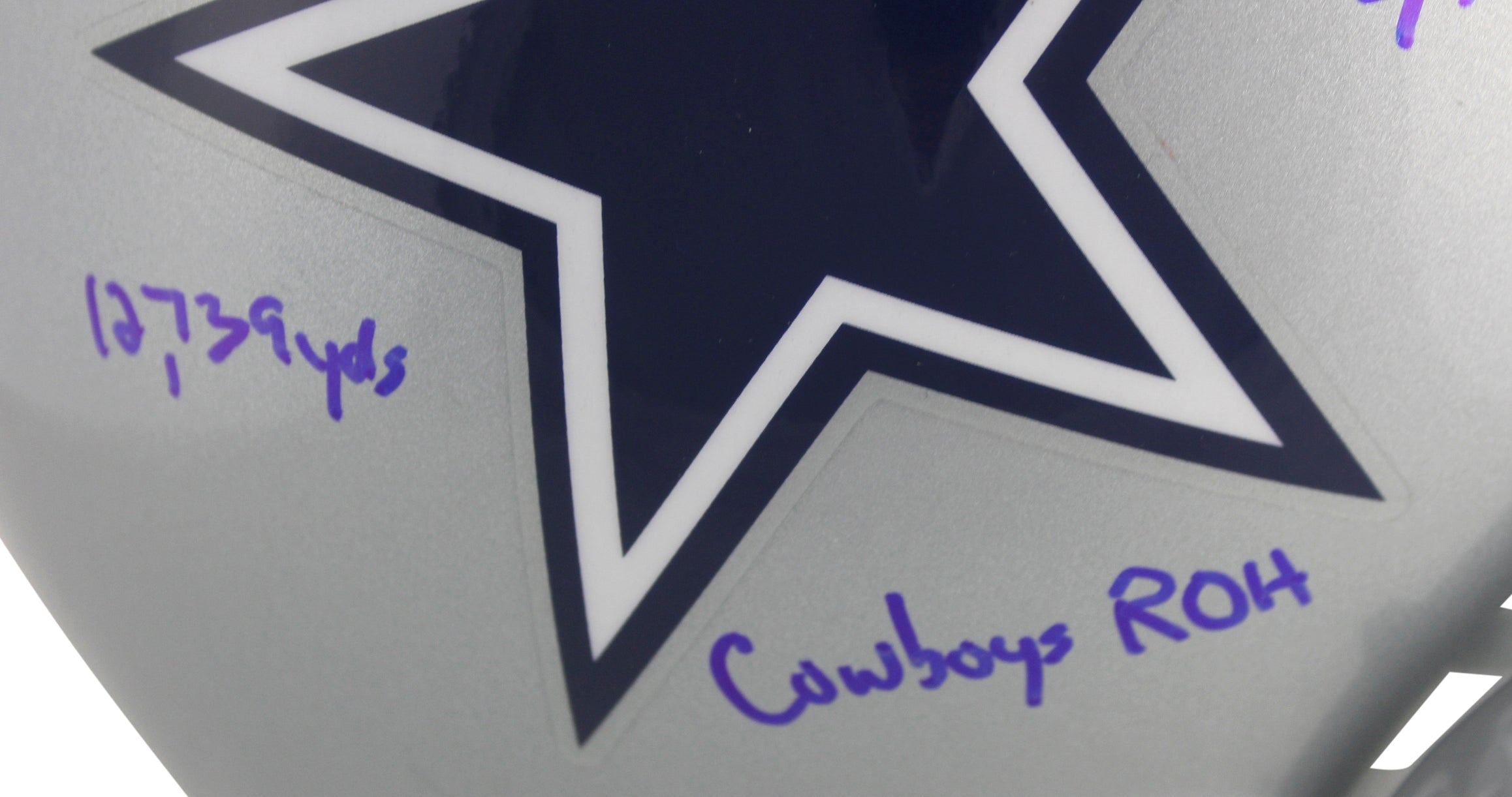 Cowboys Tony Dorsett "Career Stat" Signed Authentic Proline Full Size Helmet BAS