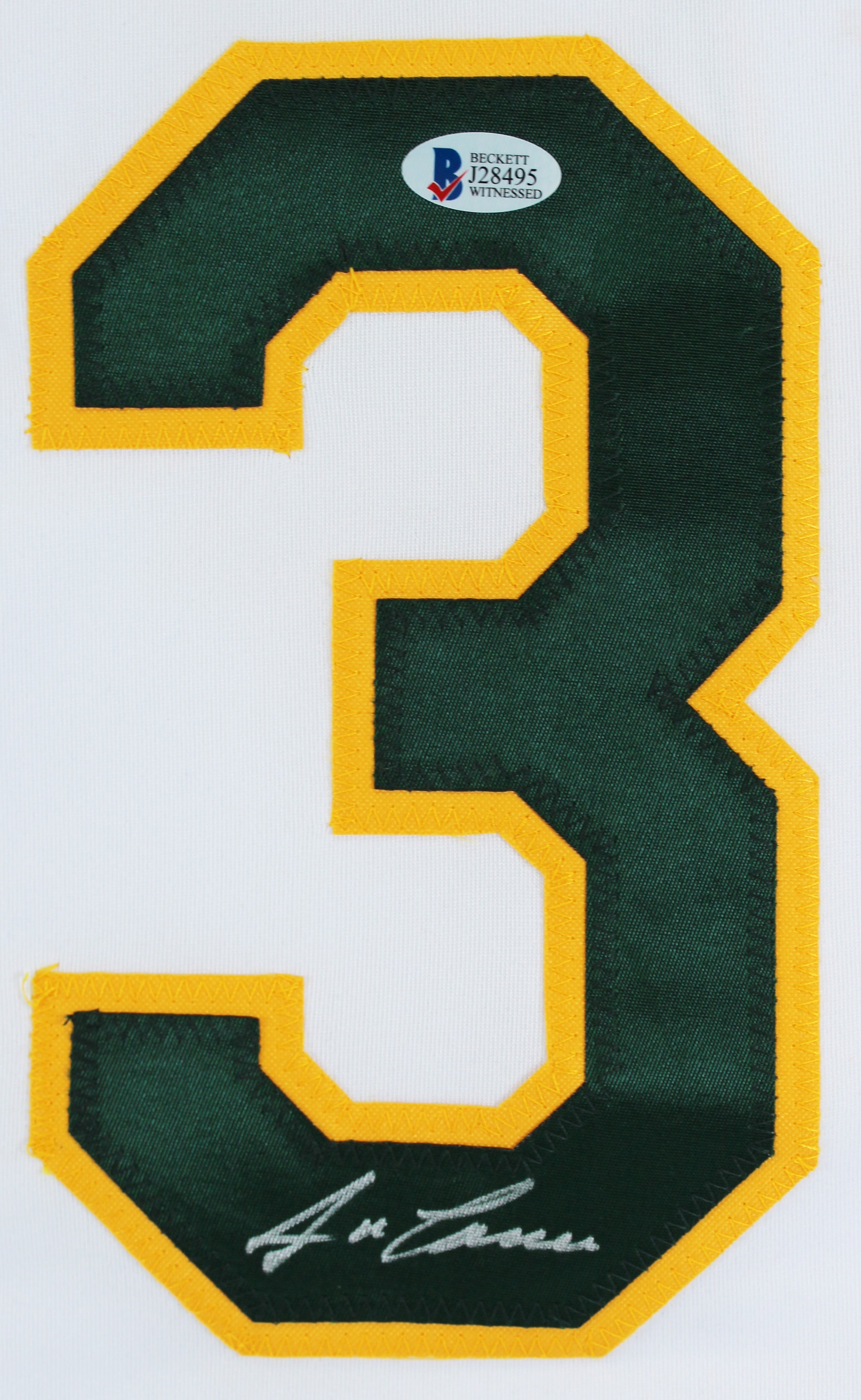 Jose Canseco Authentic Signed White Pro Style Jersey Autographed BAS Witnessed