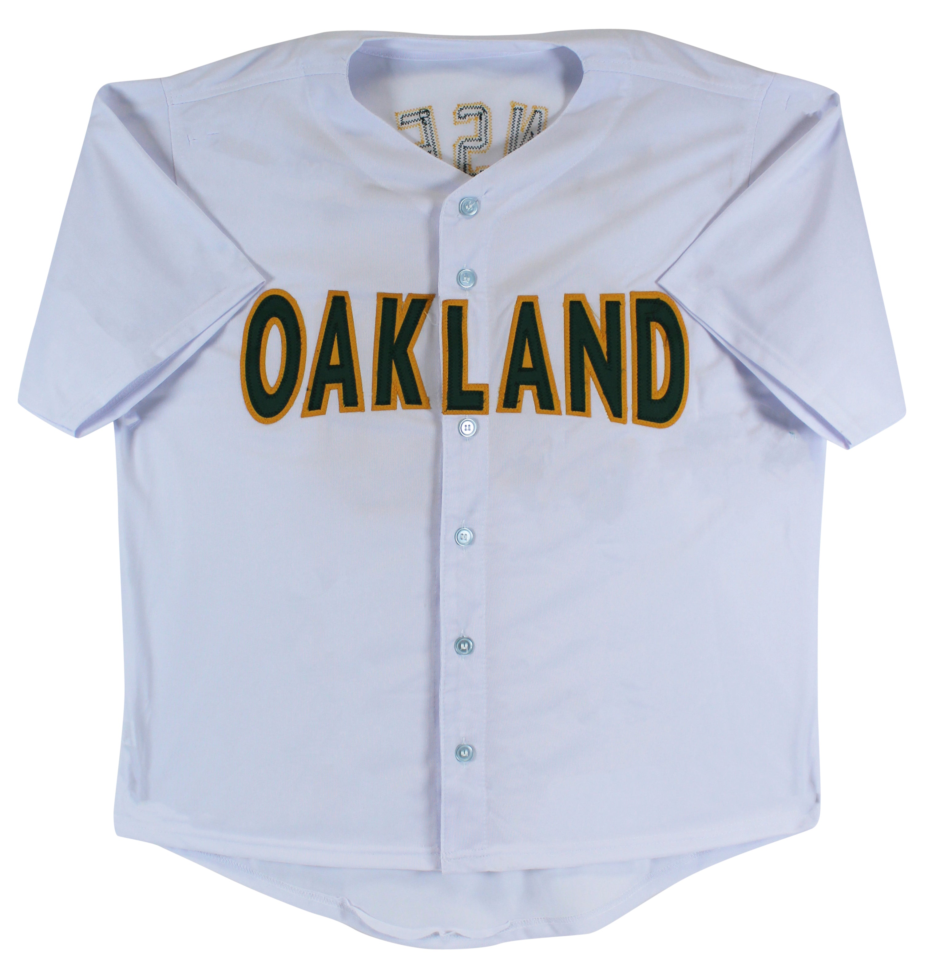 Jose Canseco Authentic Signed White Pro Style Jersey Autographed BAS Witnessed