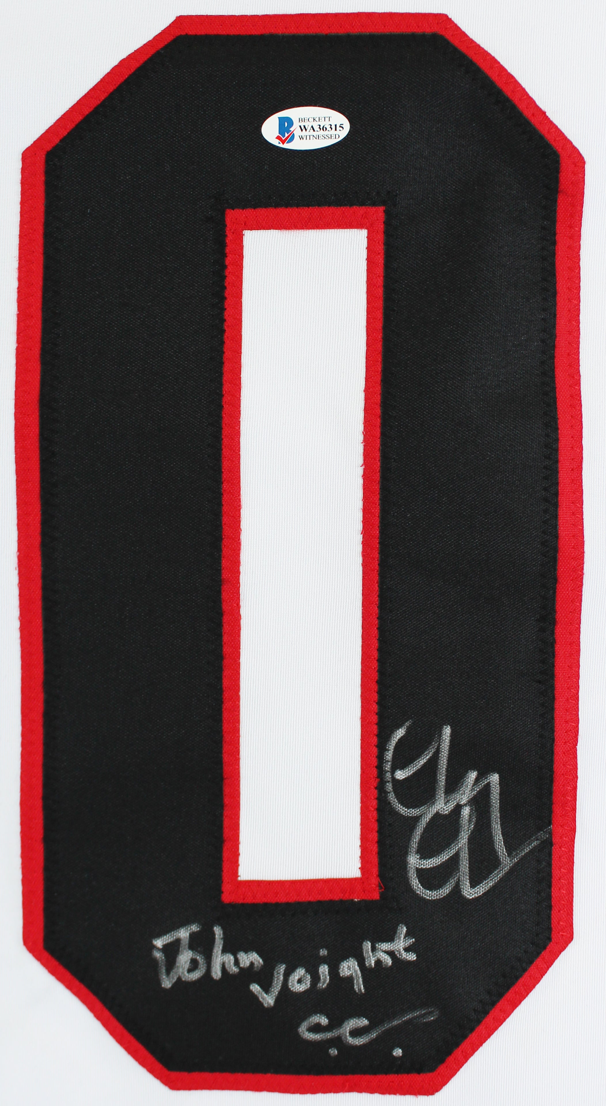 Chevy Chase Christmas Vacation "John Voight" Signed Santa Clark Jersey BAS Wit