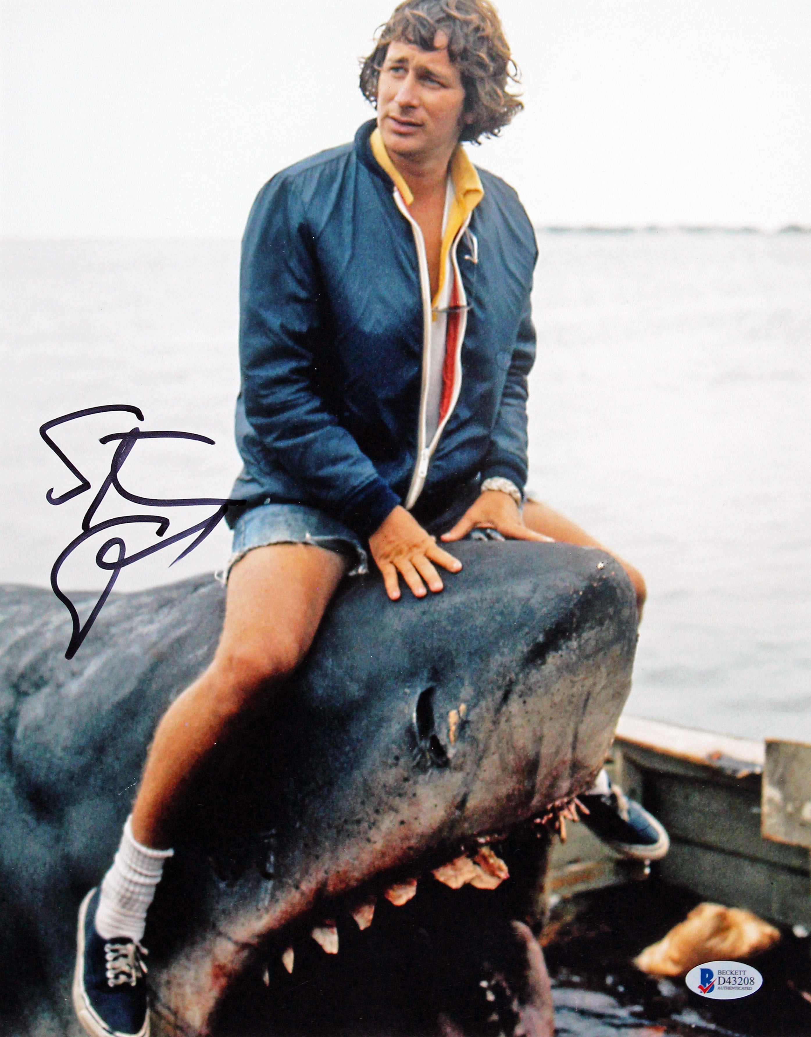 Jaws Steven Spielberg Authentic Signed 11x14 Framed Photo BAS #D43208