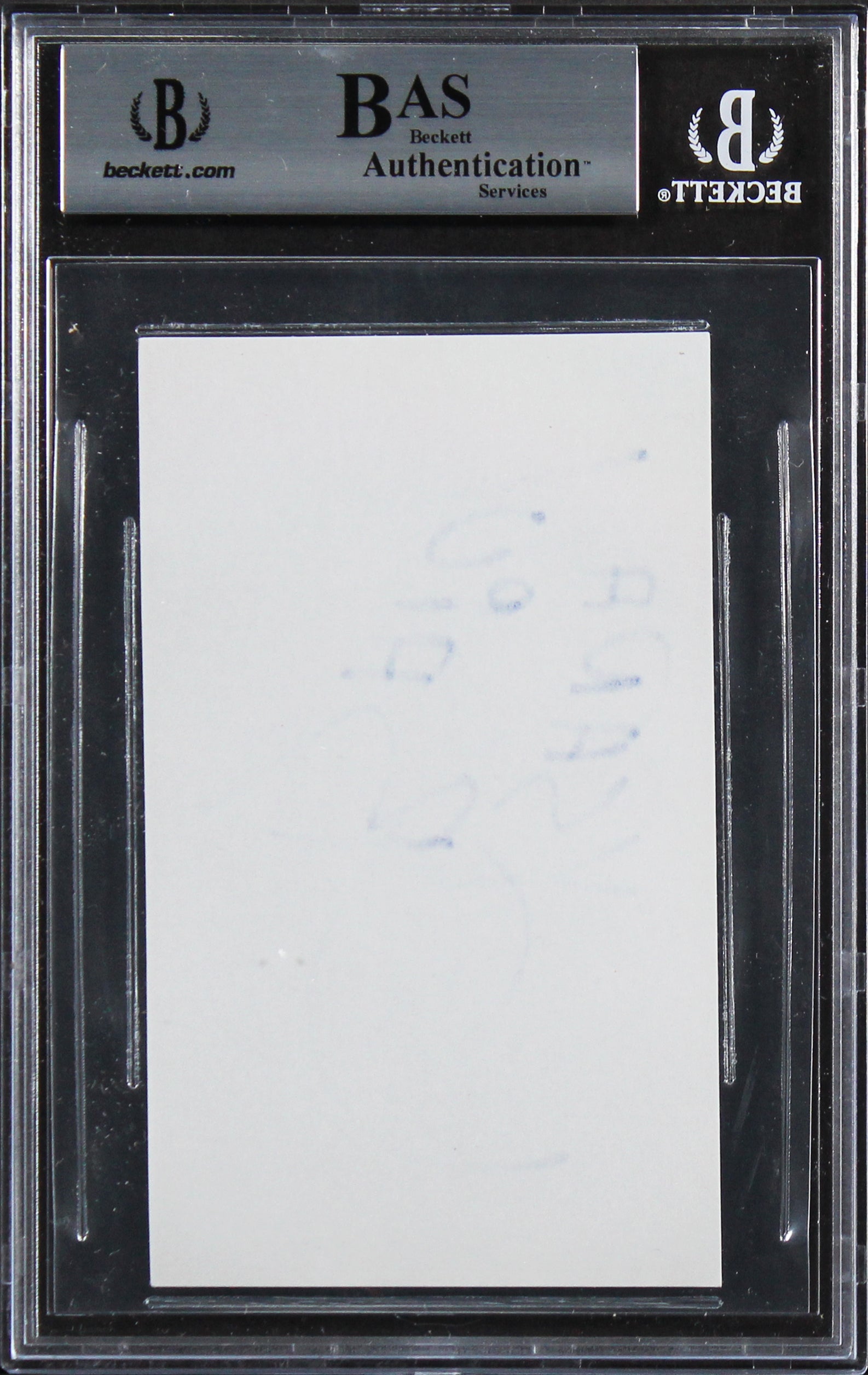 Oksana Baiul Authentic Signed 3x5 Index Card Autographed BAS Slabbed 2