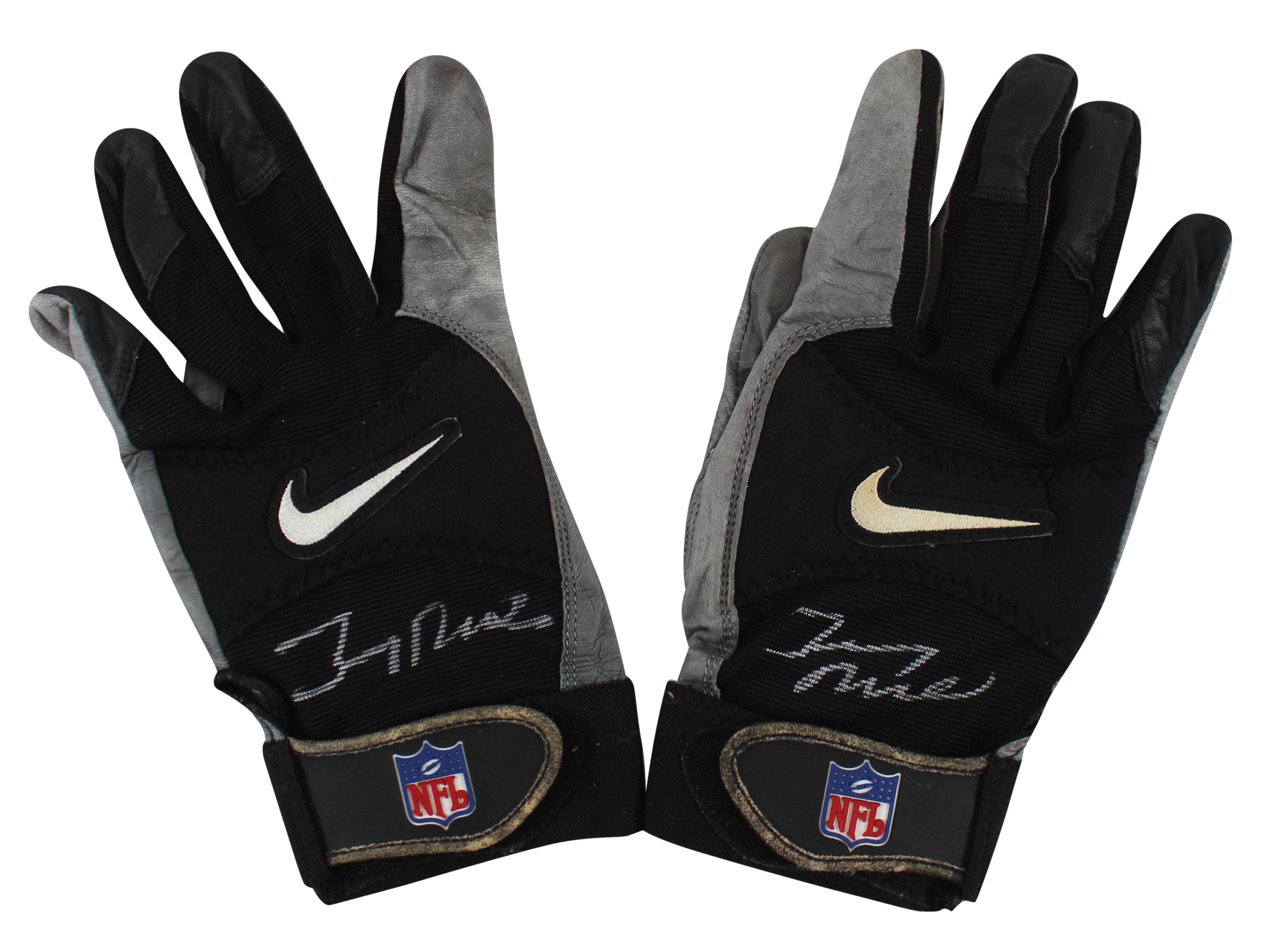 Raiders Jerry Rice "T.D. 191, 192, 193" Signed Game Used Nike Gloves Fanatics