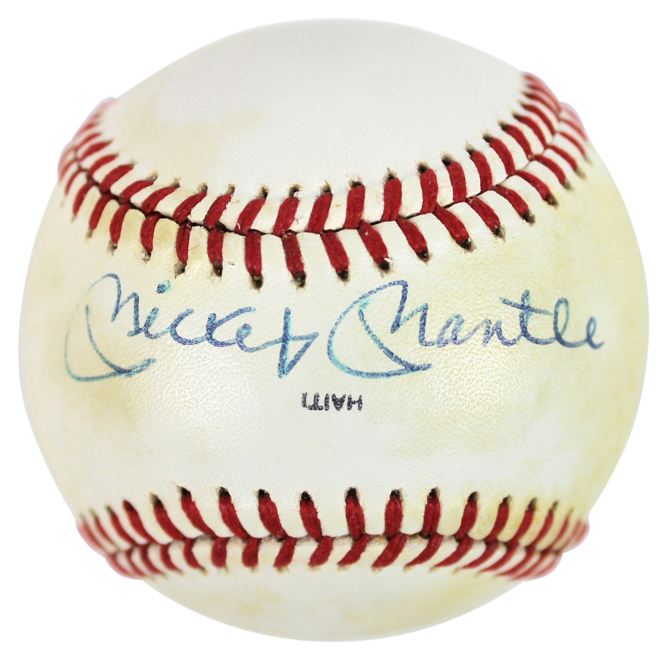 Yankees Mickey Mantle Signed 1983 50th AS Game Logo Oml Baseball BAS #A11557