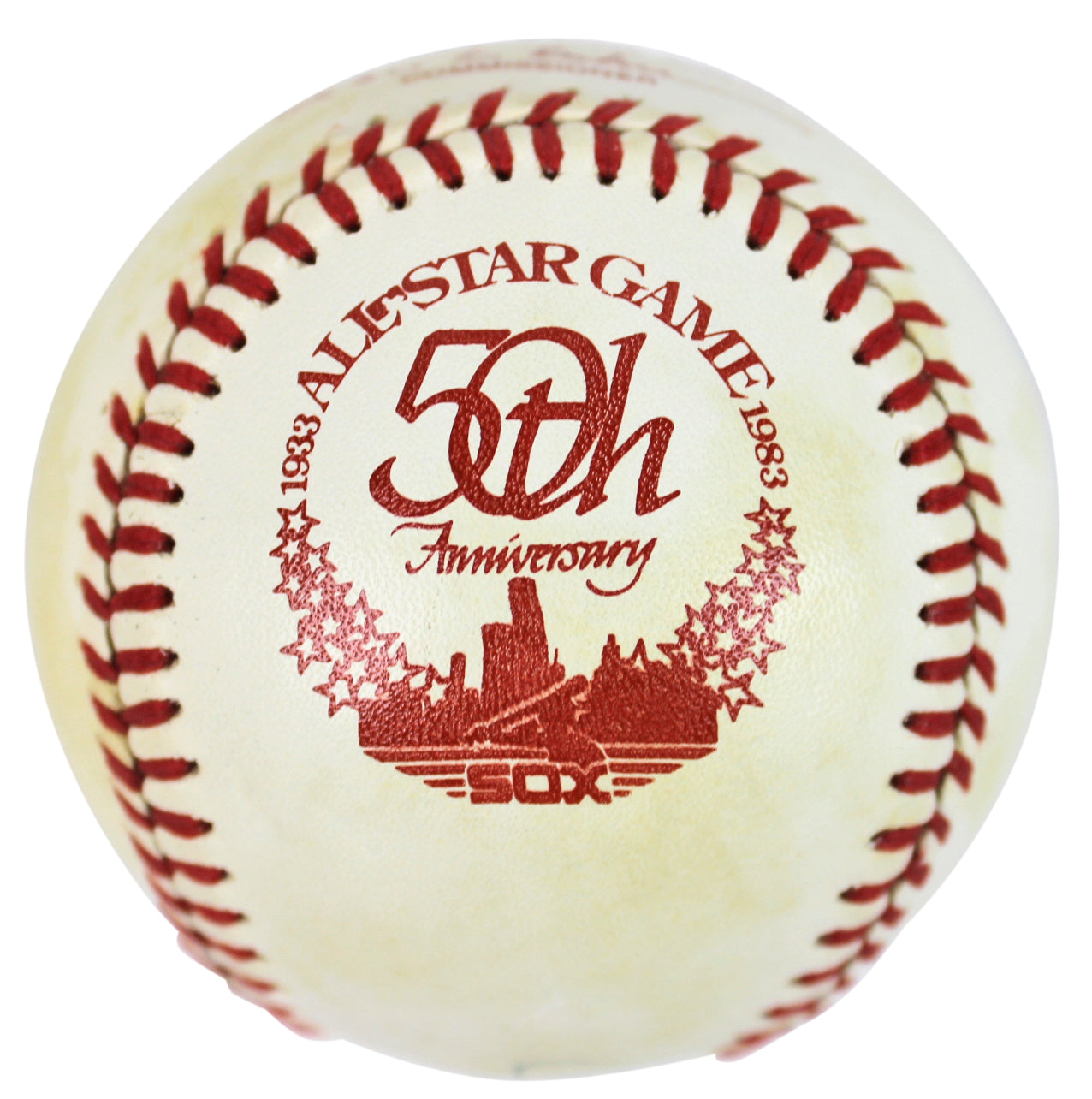 Yankees Mickey Mantle Signed 1983 50th AS Game Logo Oml Baseball BAS #A11557
