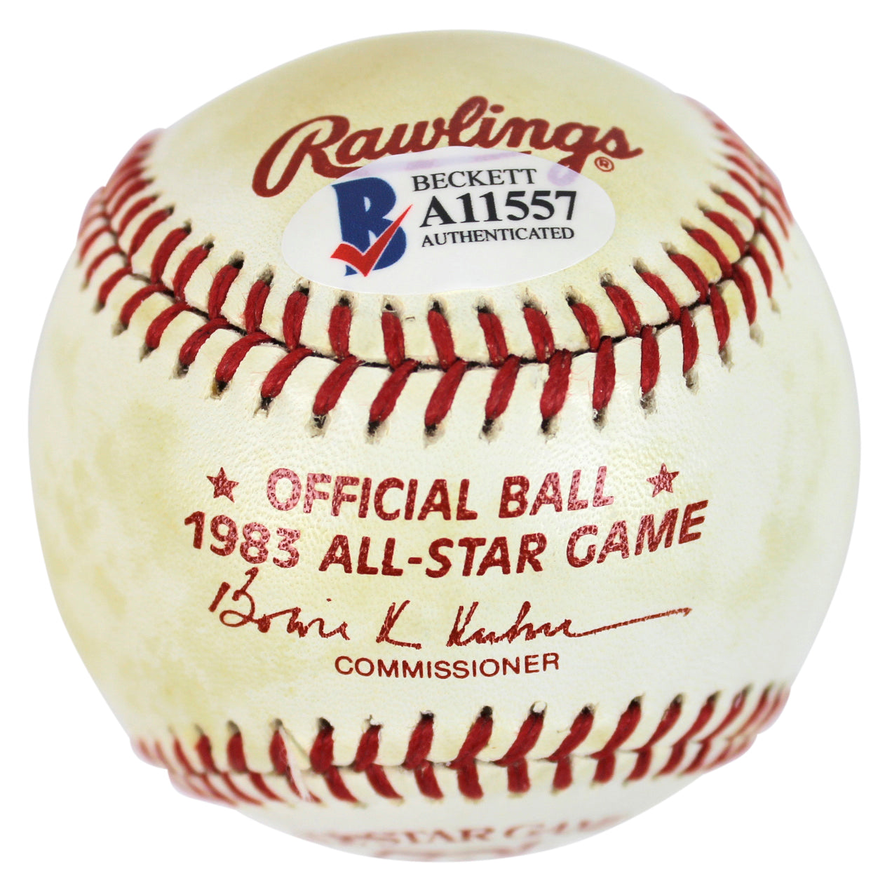 Yankees Mickey Mantle Signed 1983 50th AS Game Logo Oml Baseball BAS #A11557
