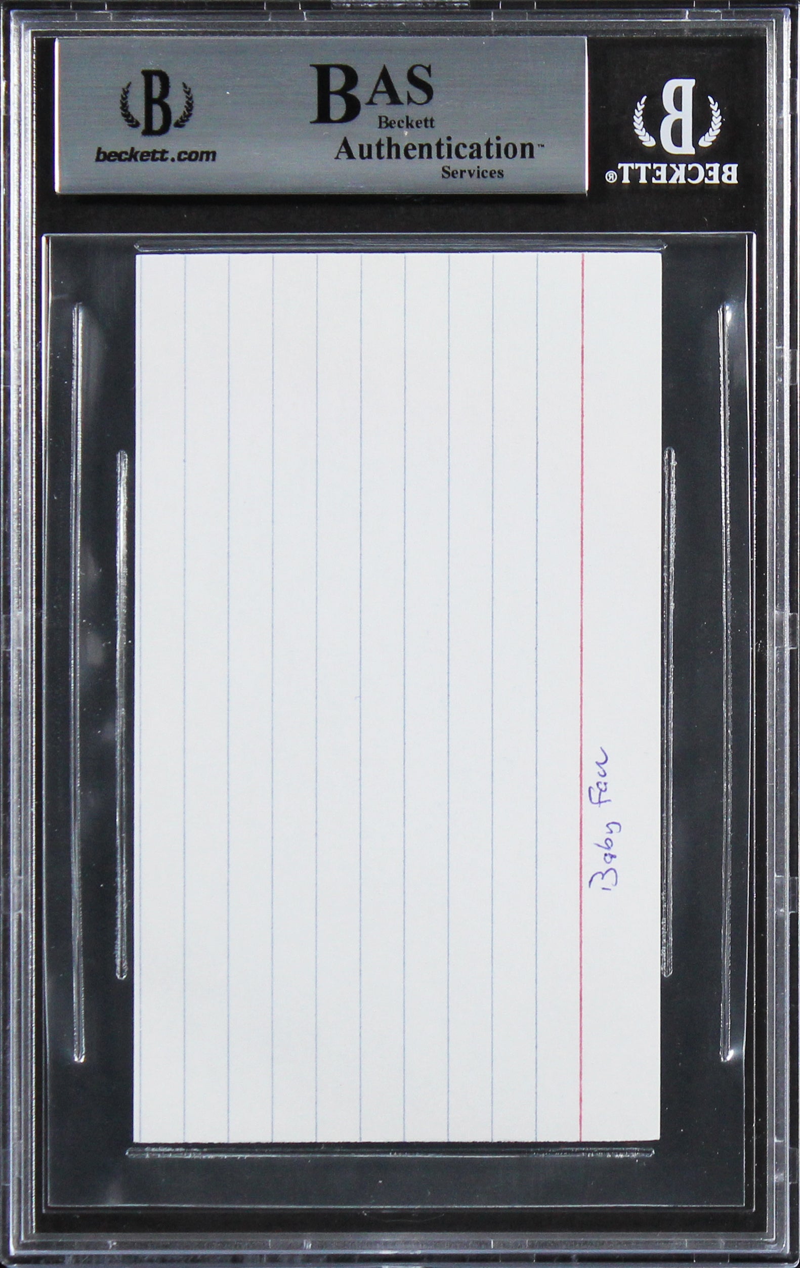 Babyface Slayer Authentic Signed 3x5 Index Card Autographed BAS Slabbed