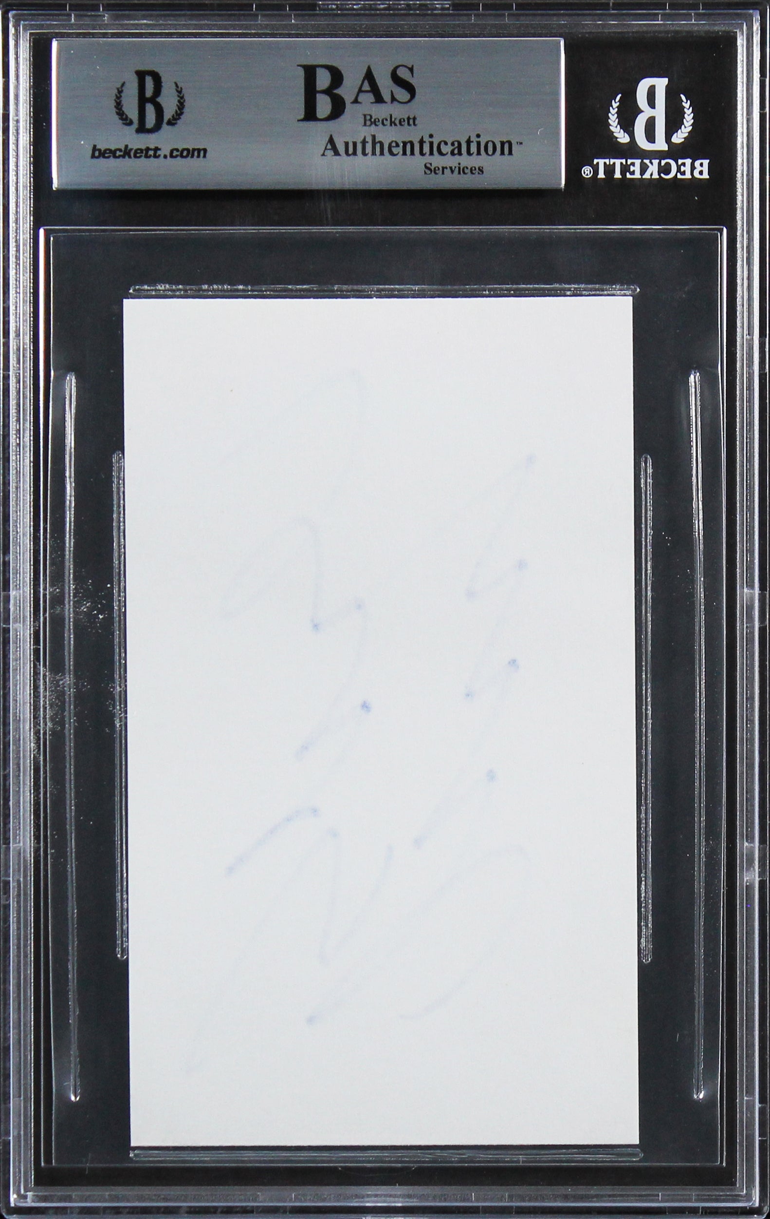 Jerry Springer The Jerry Springer Show Signed 3x5 Index Card BAS Slabbed 1