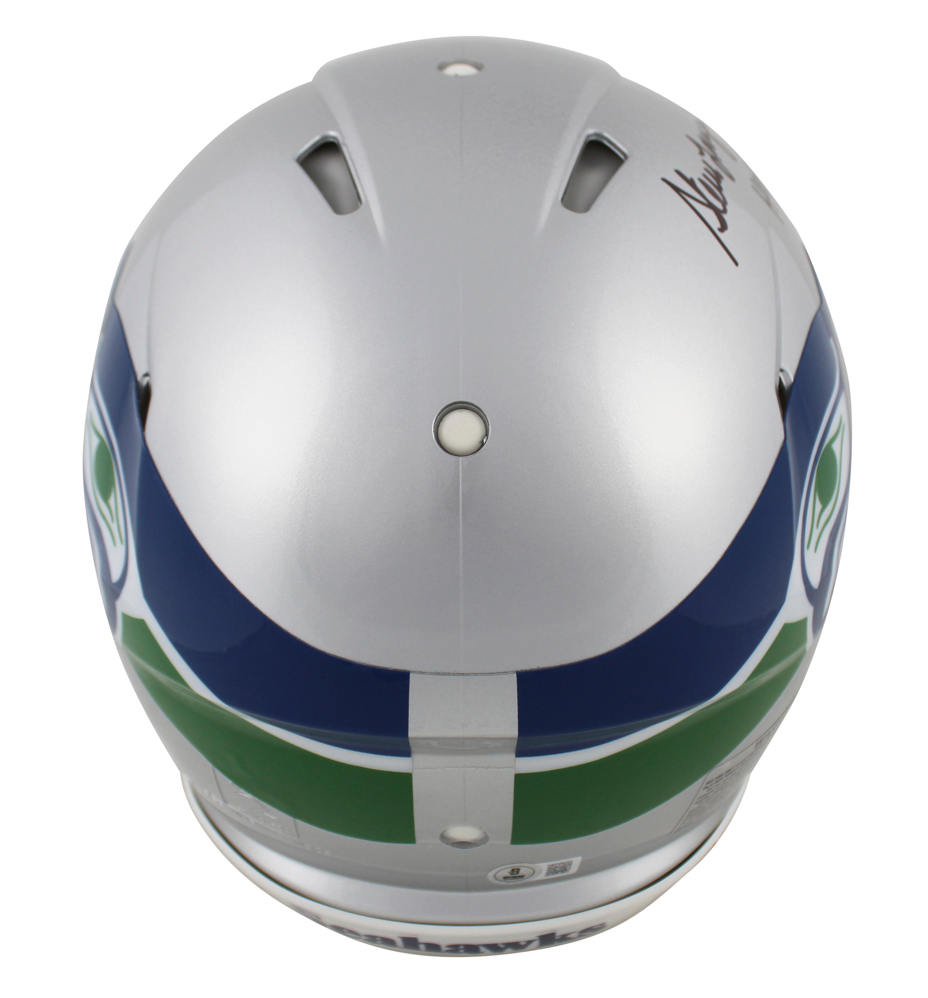 Seahawks Steve Largent Signed 83-01 TB F/S Speed Proline Helmet W/ Case BAS Wit