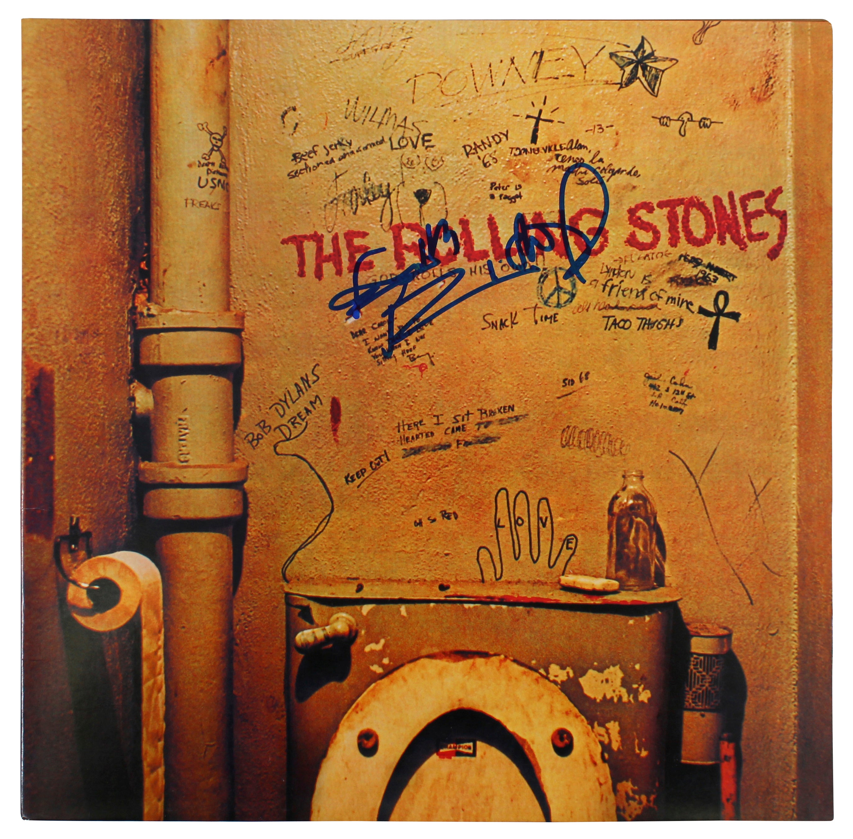 Keith Richards Rolling Stones Signed Beggar's Banquet Album Cover BAS #AA03708