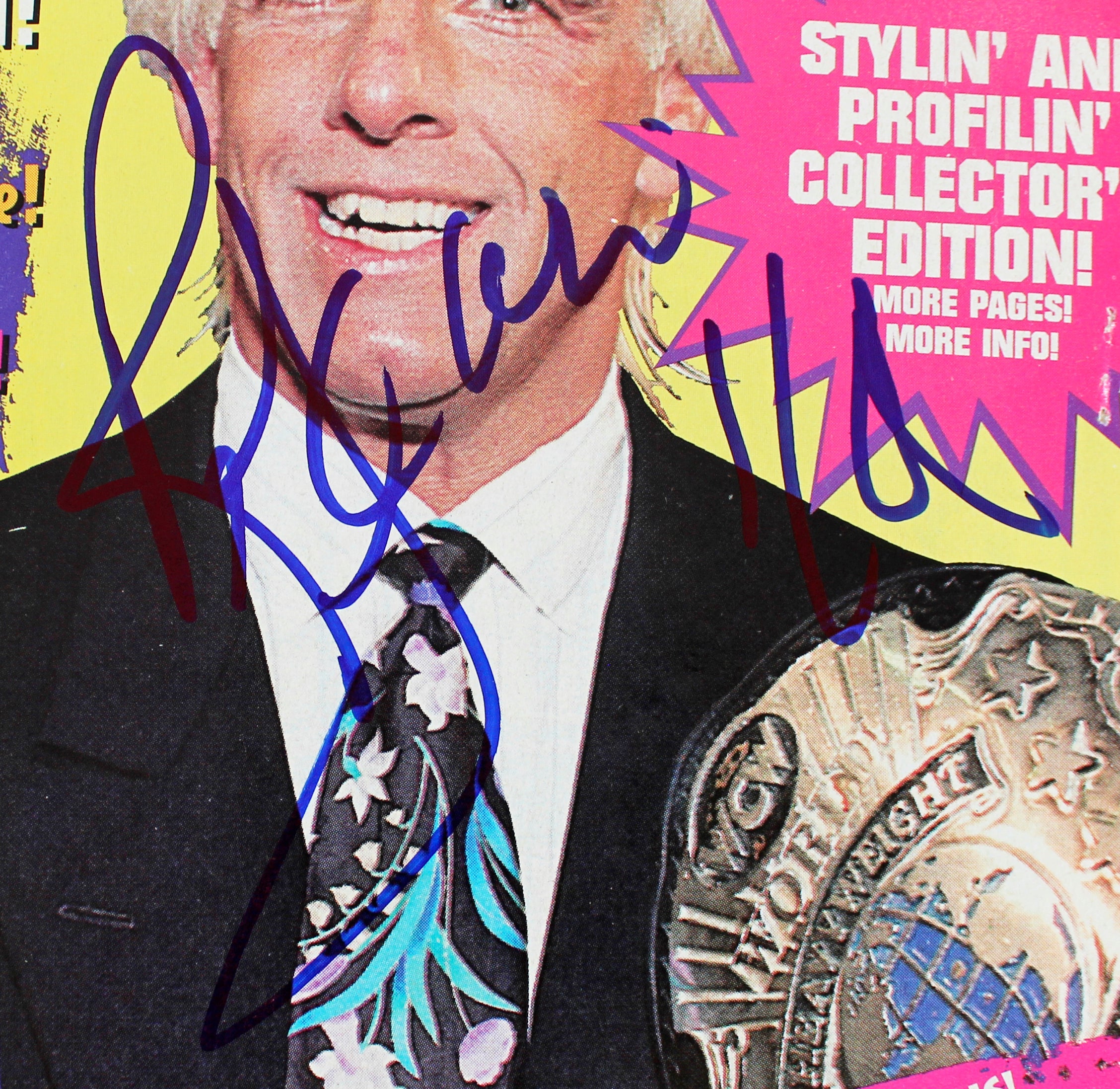 Rick Flair Authentic Signed April 1994 WCW Magazine Autographed BAS #BF88873