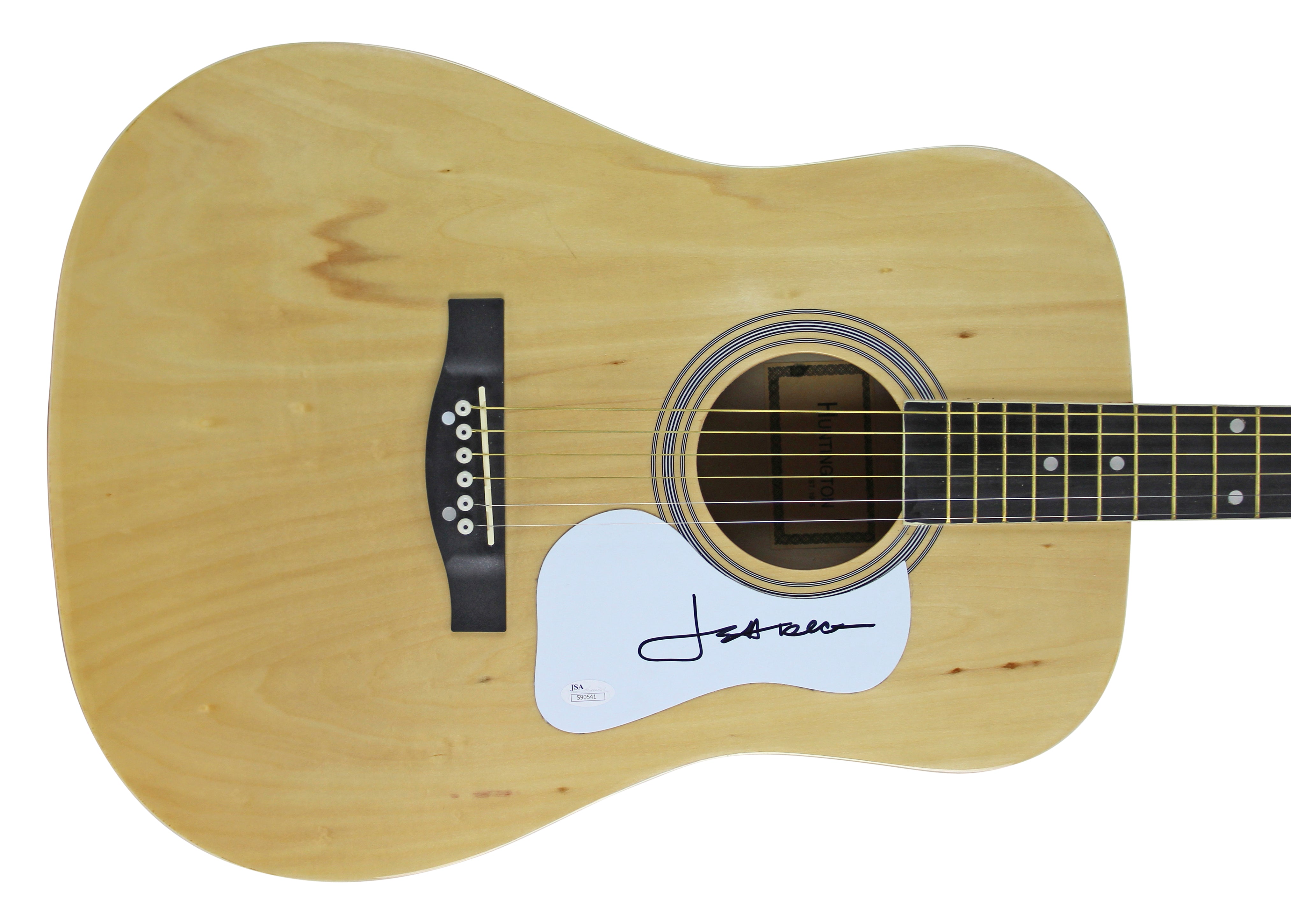 Jeff Beck The Yardbirds Authentic Signed Huntington Acoustic Guitar JSA #S90541